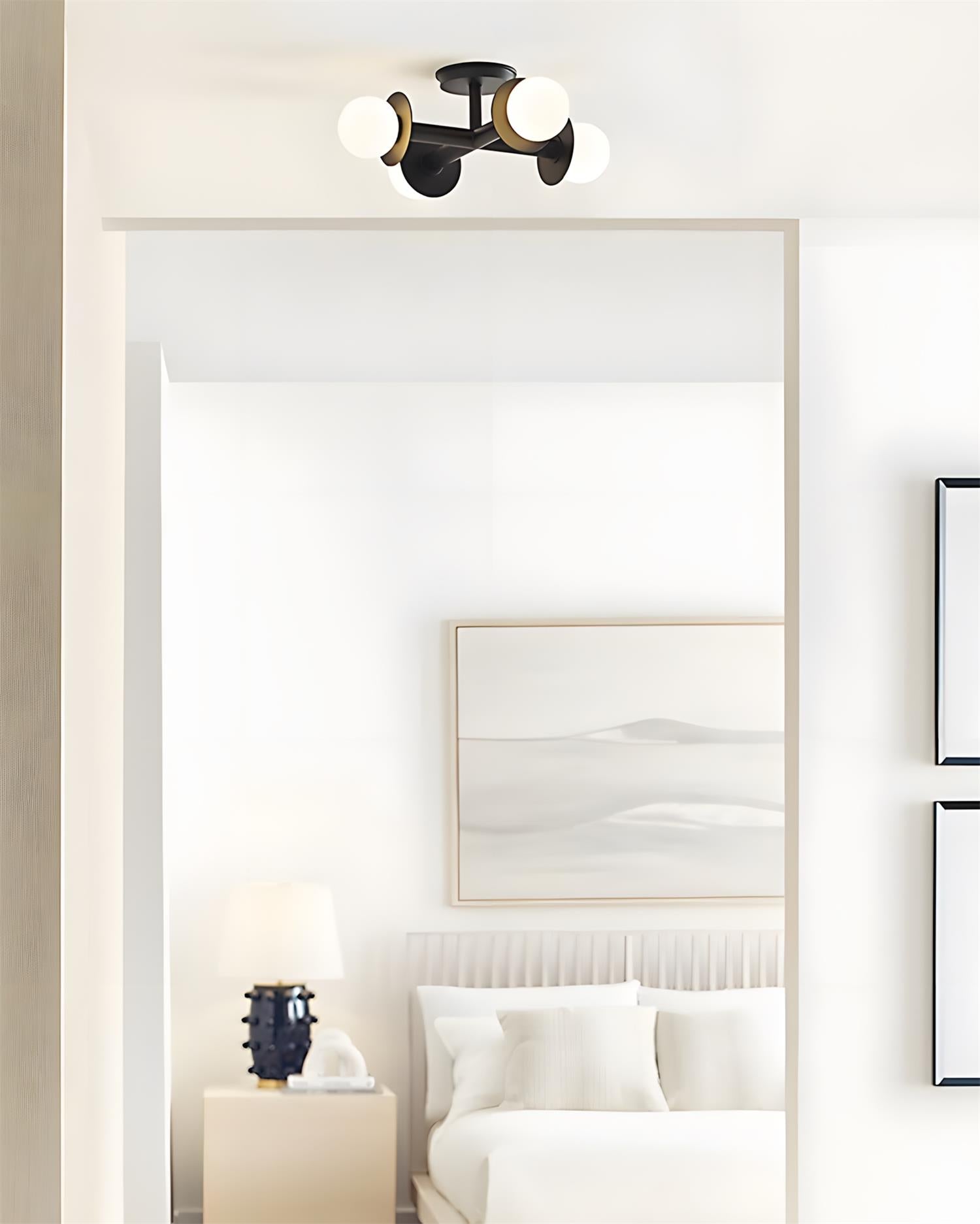 Crossing Modern Brass Ceiling Lamp