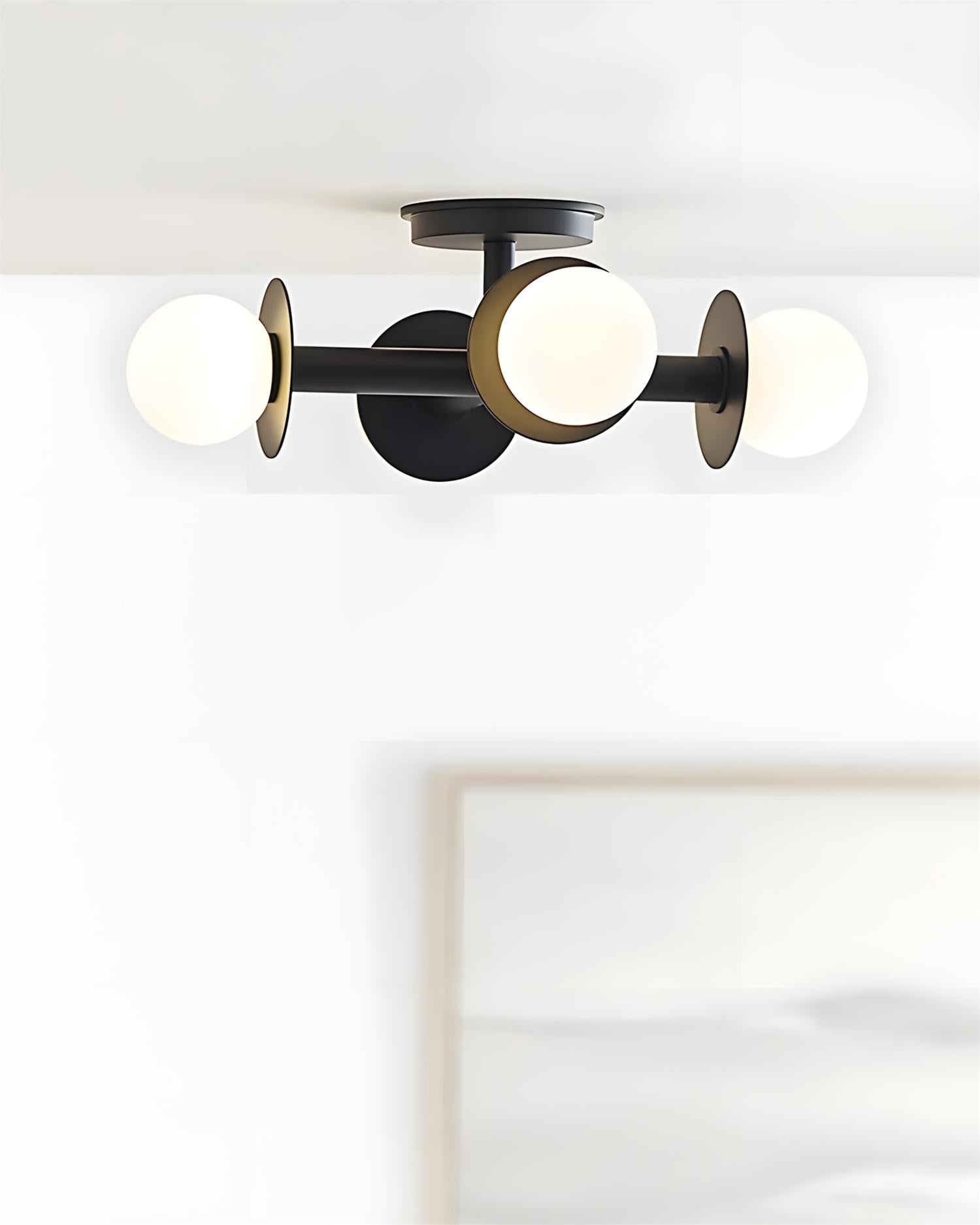 Crossing Modern Brass Ceiling Lamp