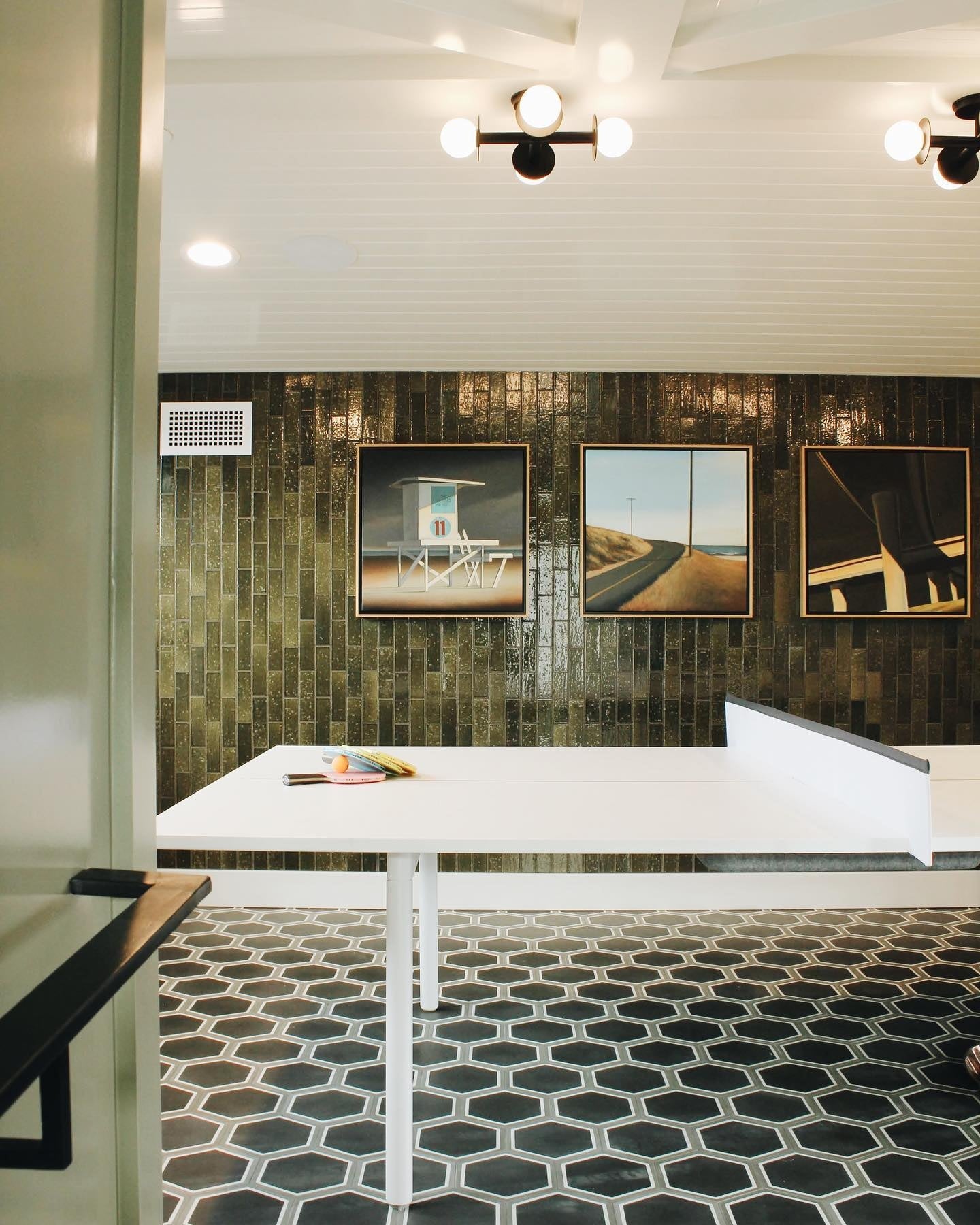 Crossing Modern Brass Ceiling Lamp