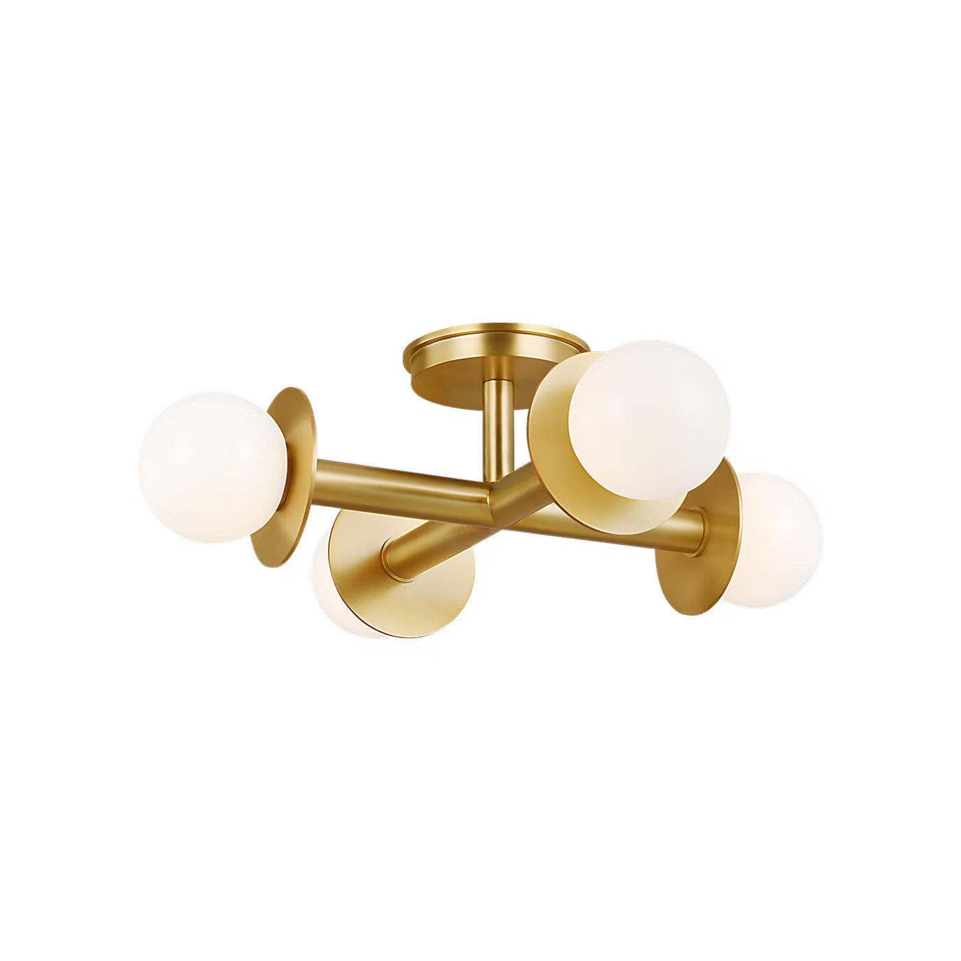 Crossing Modern Brass Ceiling Lamp