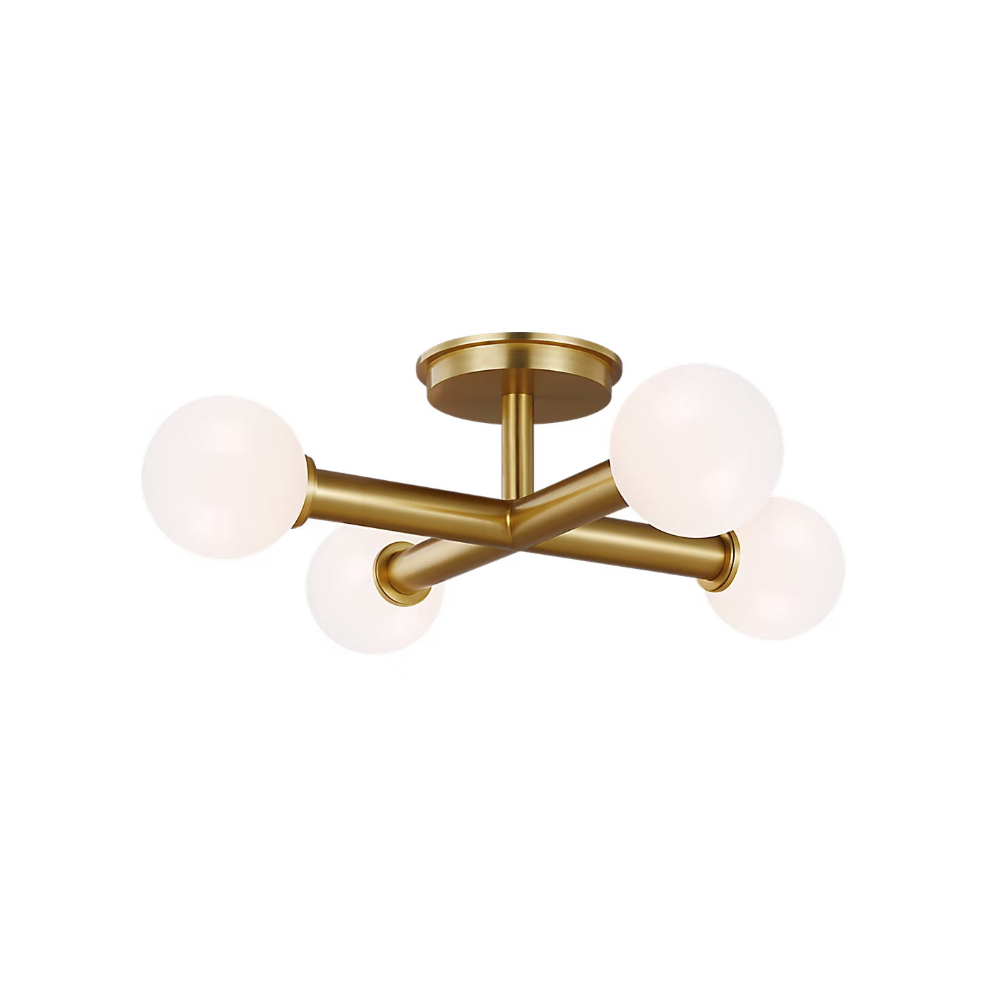 Crossing Modern Brass Ceiling Lamp