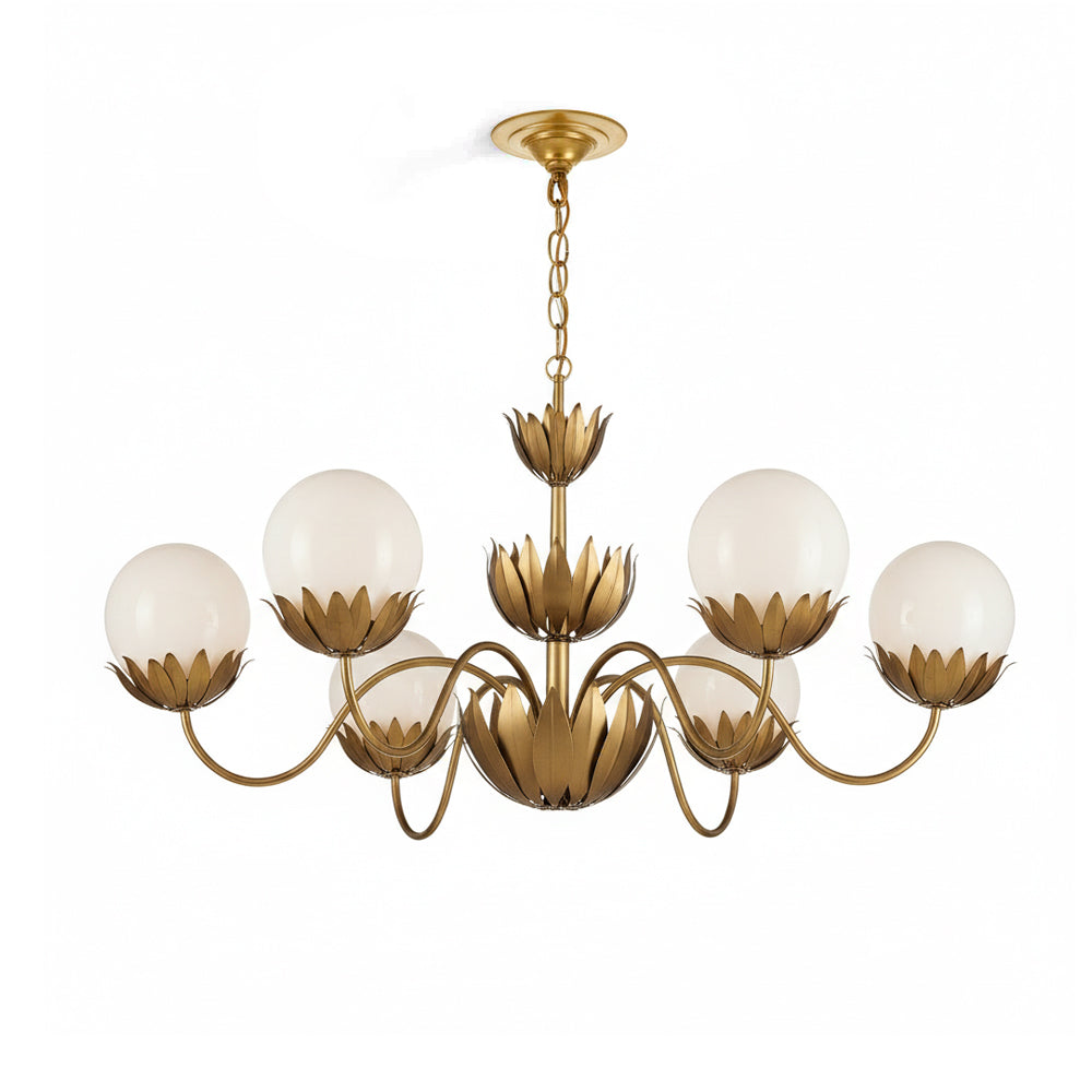 Noemie Vintage Glass Chandelier