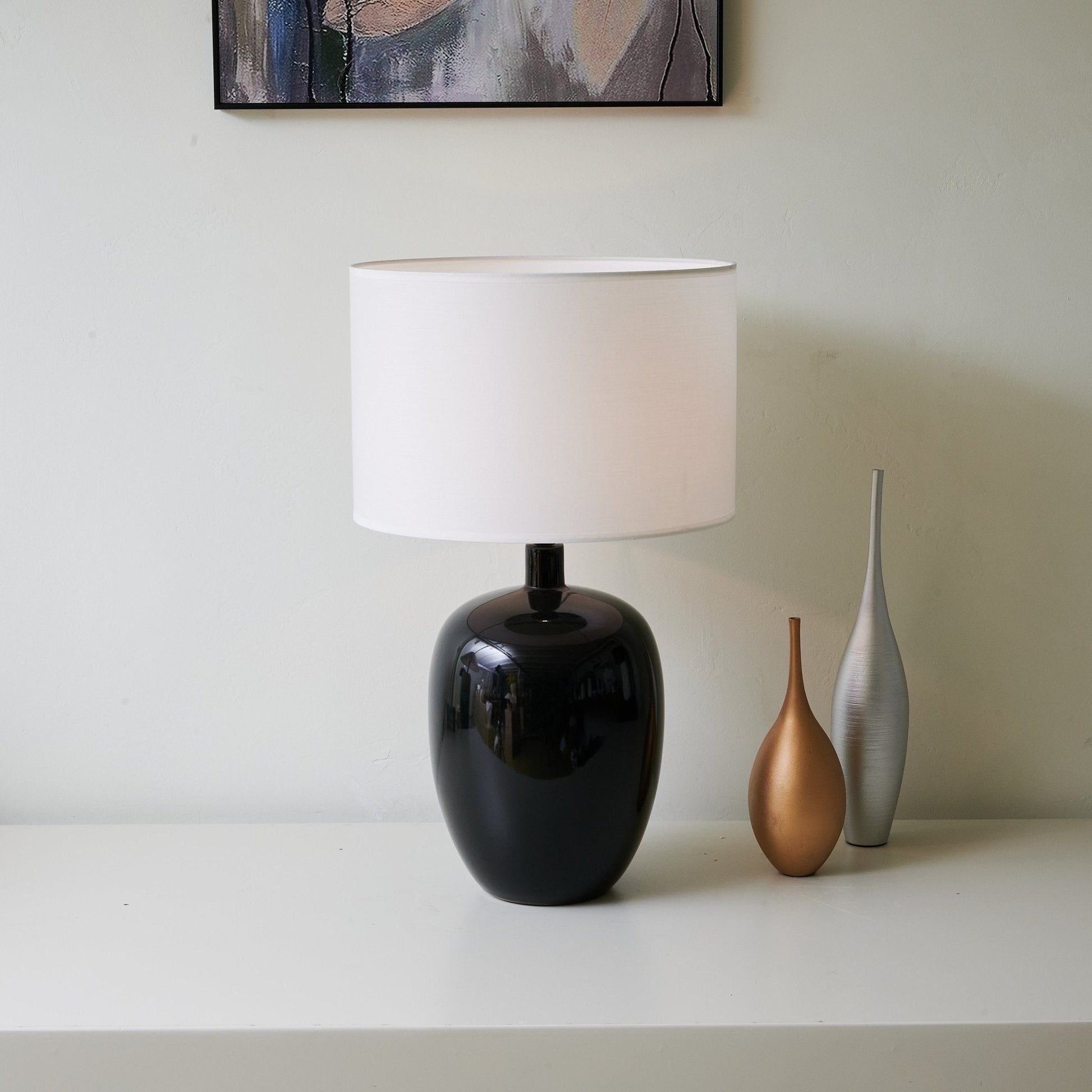 Noir Gloss Table Lamp - Blowlighting