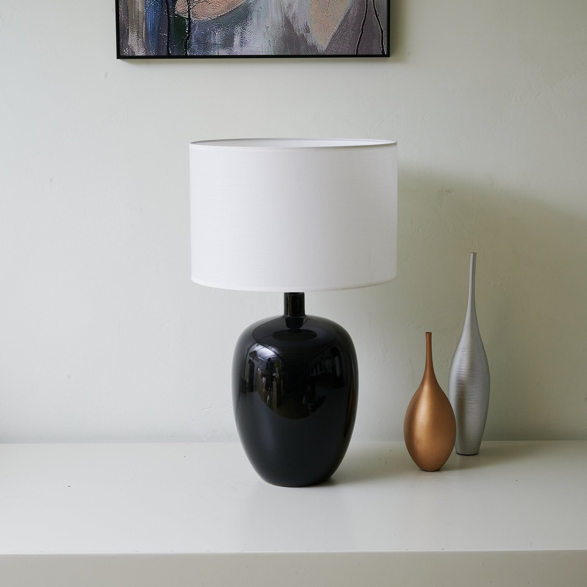 Noir Gloss Table Lamp - Blowlighting