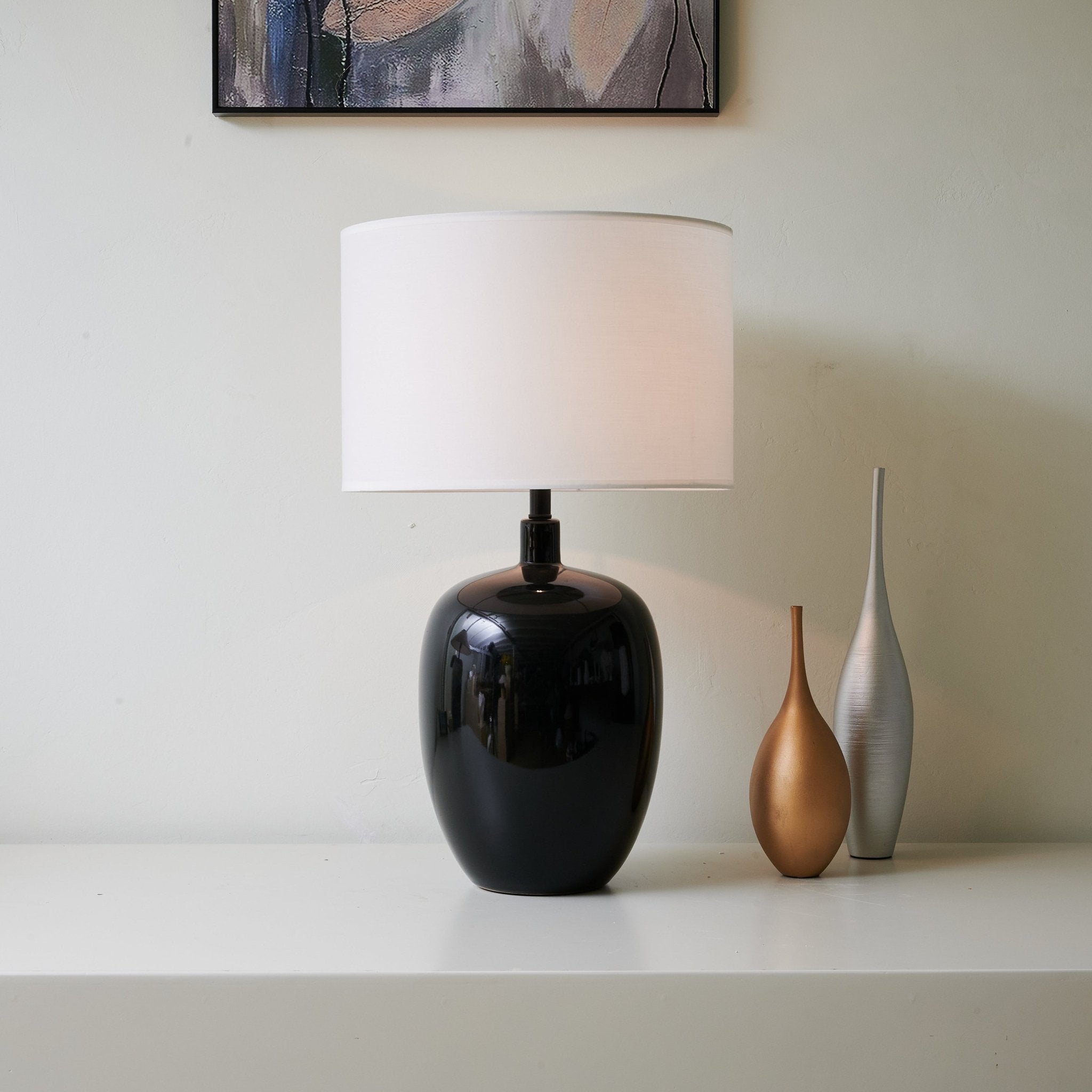 Noir Gloss Table Lamp - Blowlighting