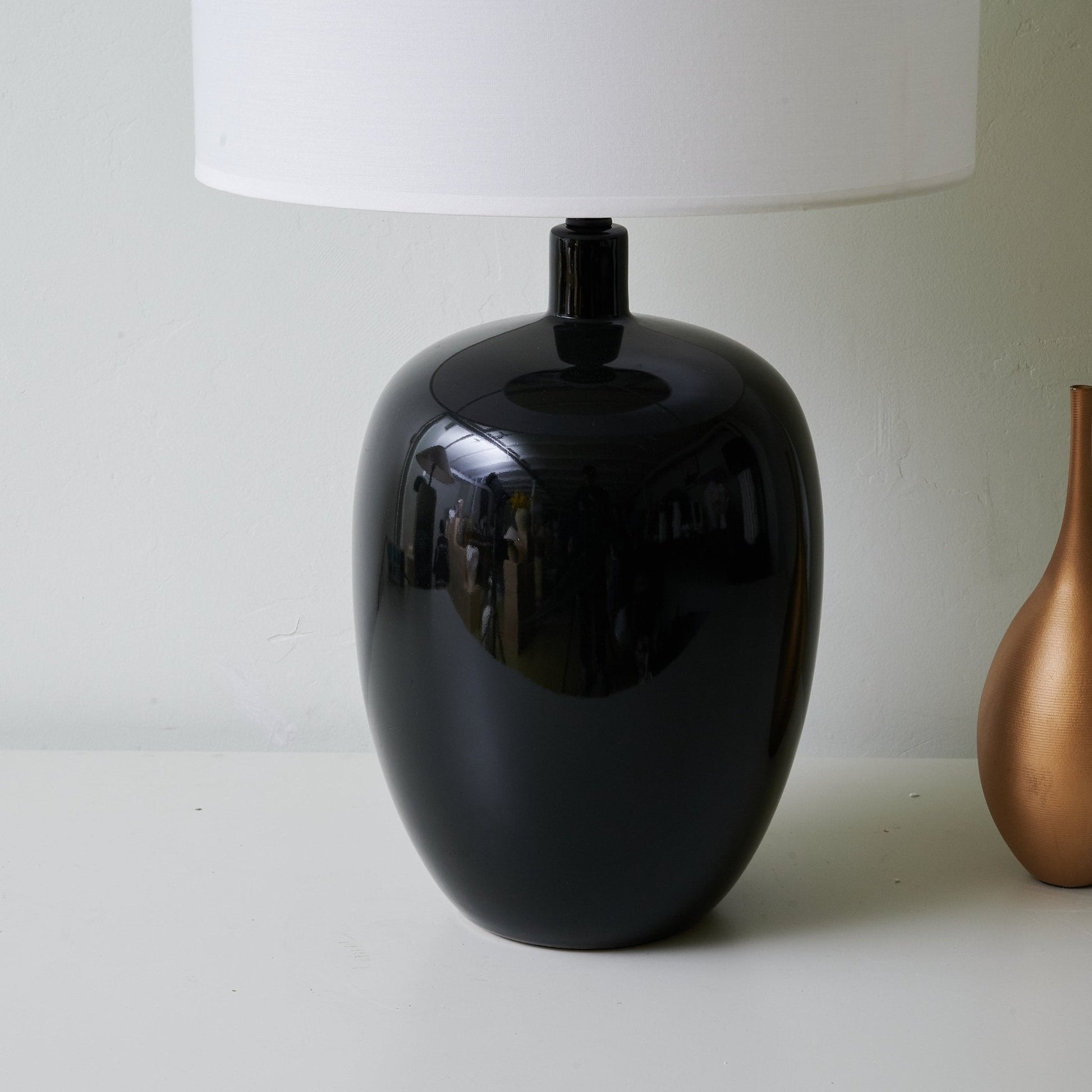 Noir Gloss Table Lamp - Blowlighting