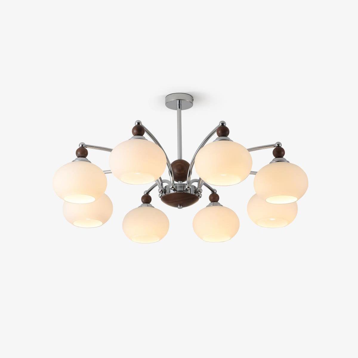 Lustra Chandelier Globe Arm Contemporary - Blowlighting