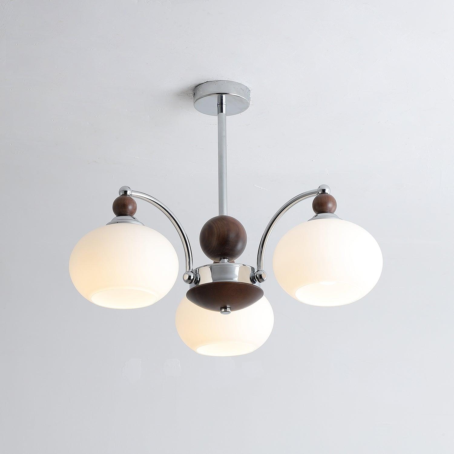 Lustra Chandelier Globe Arm Contemporary - Blowlighting