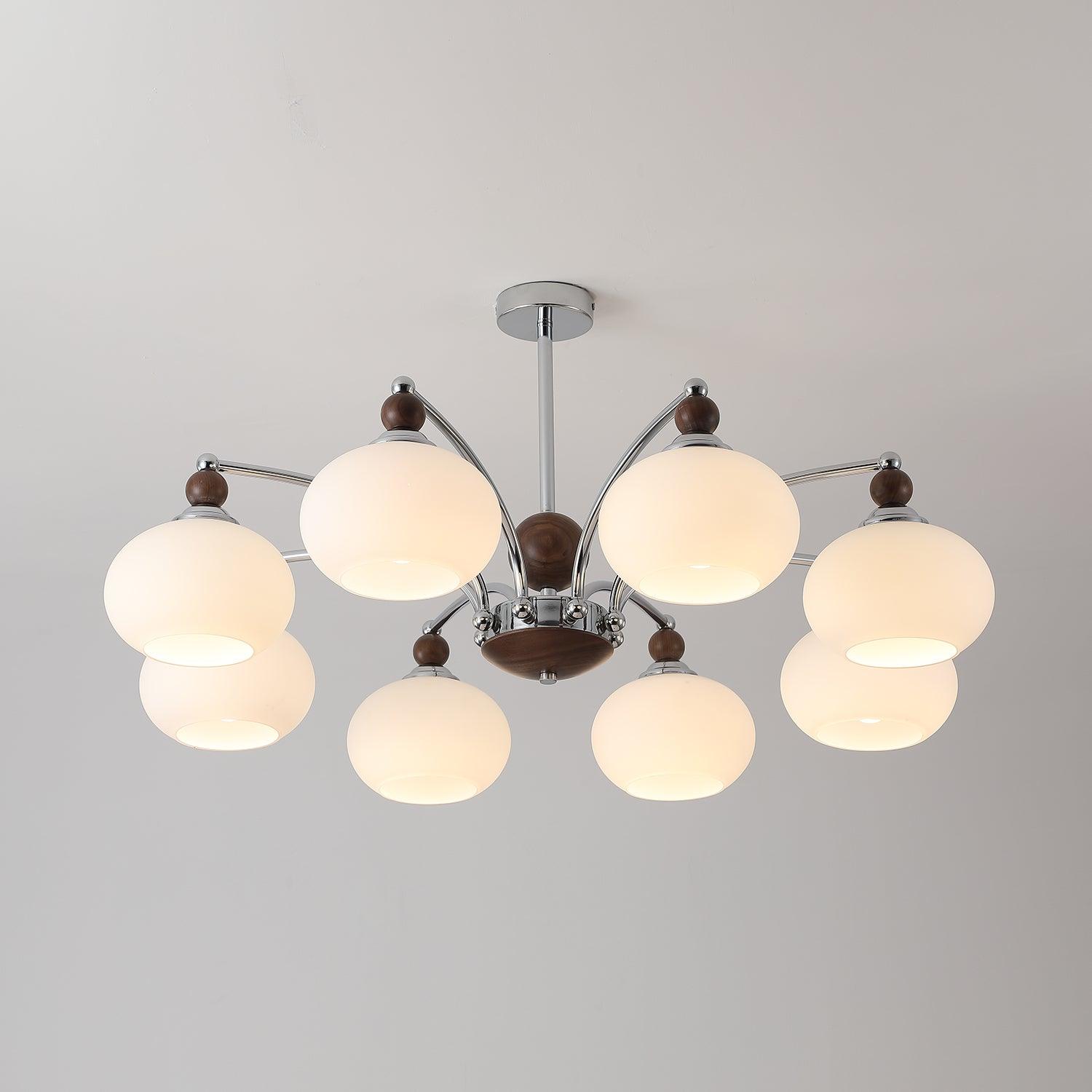 Lustra Chandelier Globe Arm Contemporary - Blowlighting