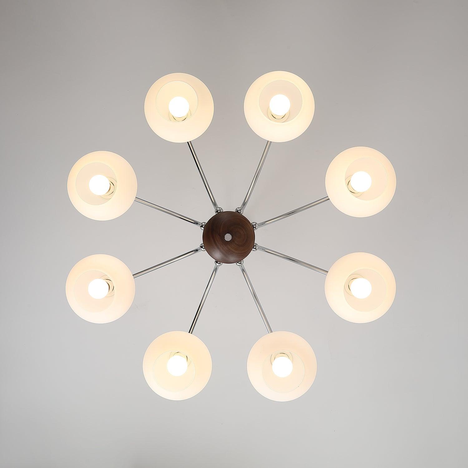 Lustra Chandelier Globe Arm Contemporary - Blowlighting
