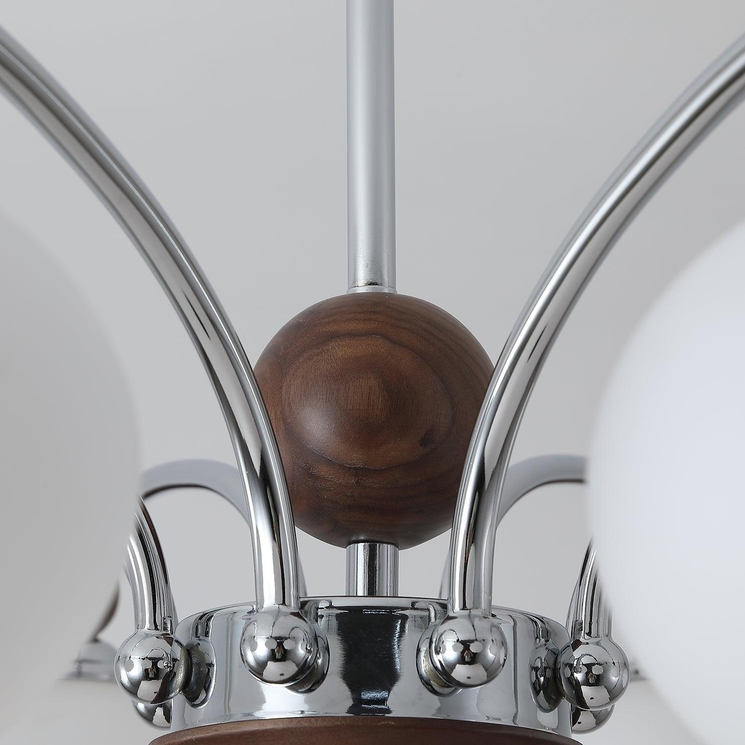 Lustra Chandelier Globe Arm Contemporary - Blowlighting