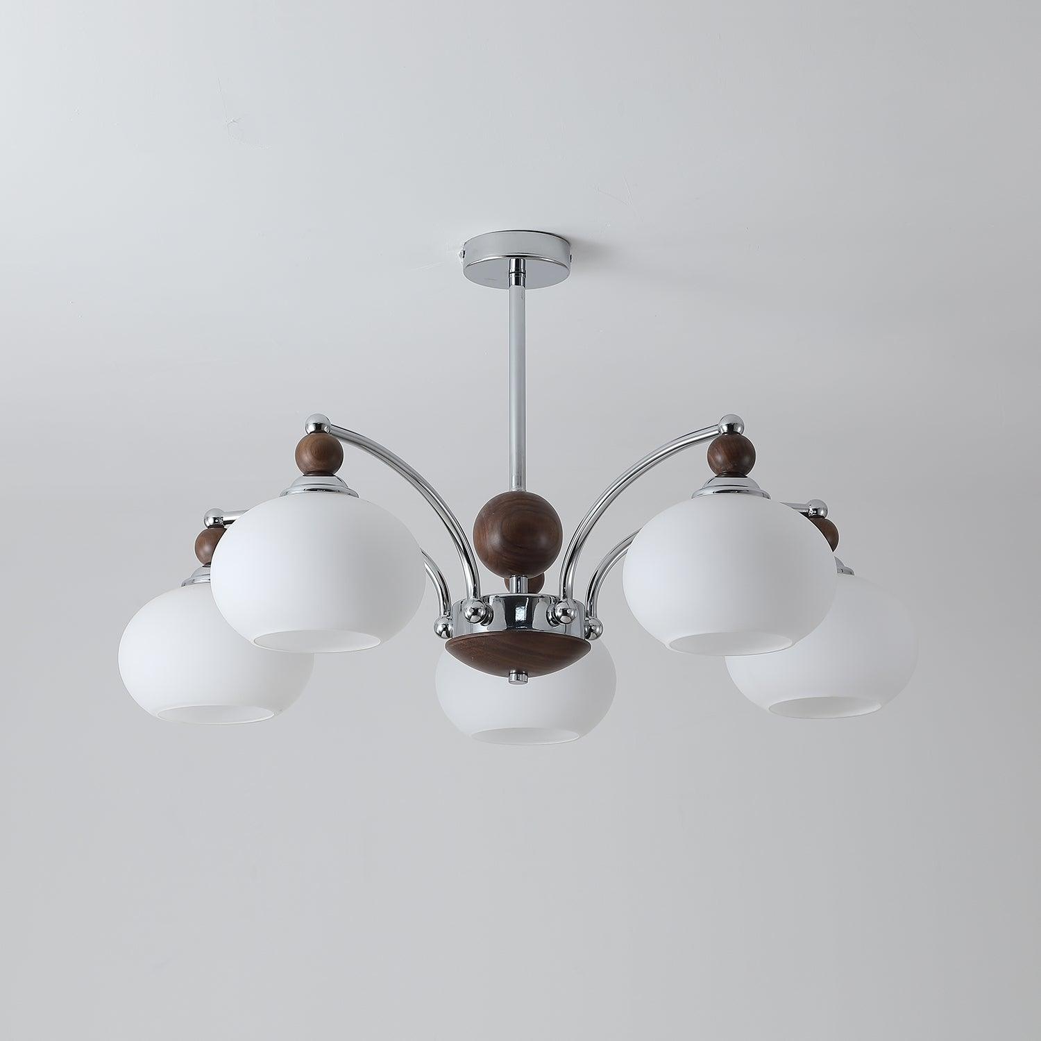 Lustra Chandelier Globe Arm Contemporary - Blowlighting