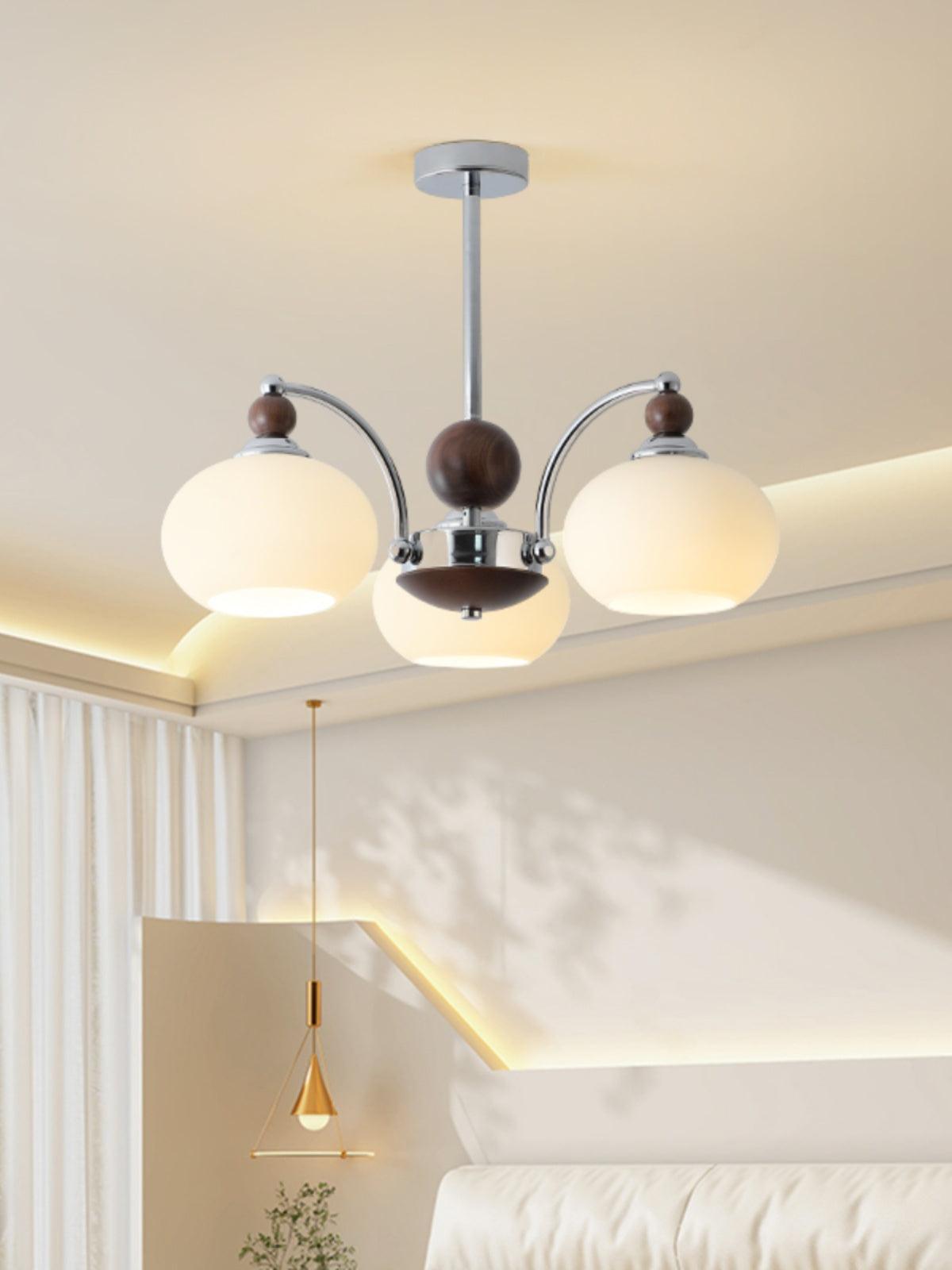 Lustra Chandelier Globe Arm Contemporary - Blowlighting