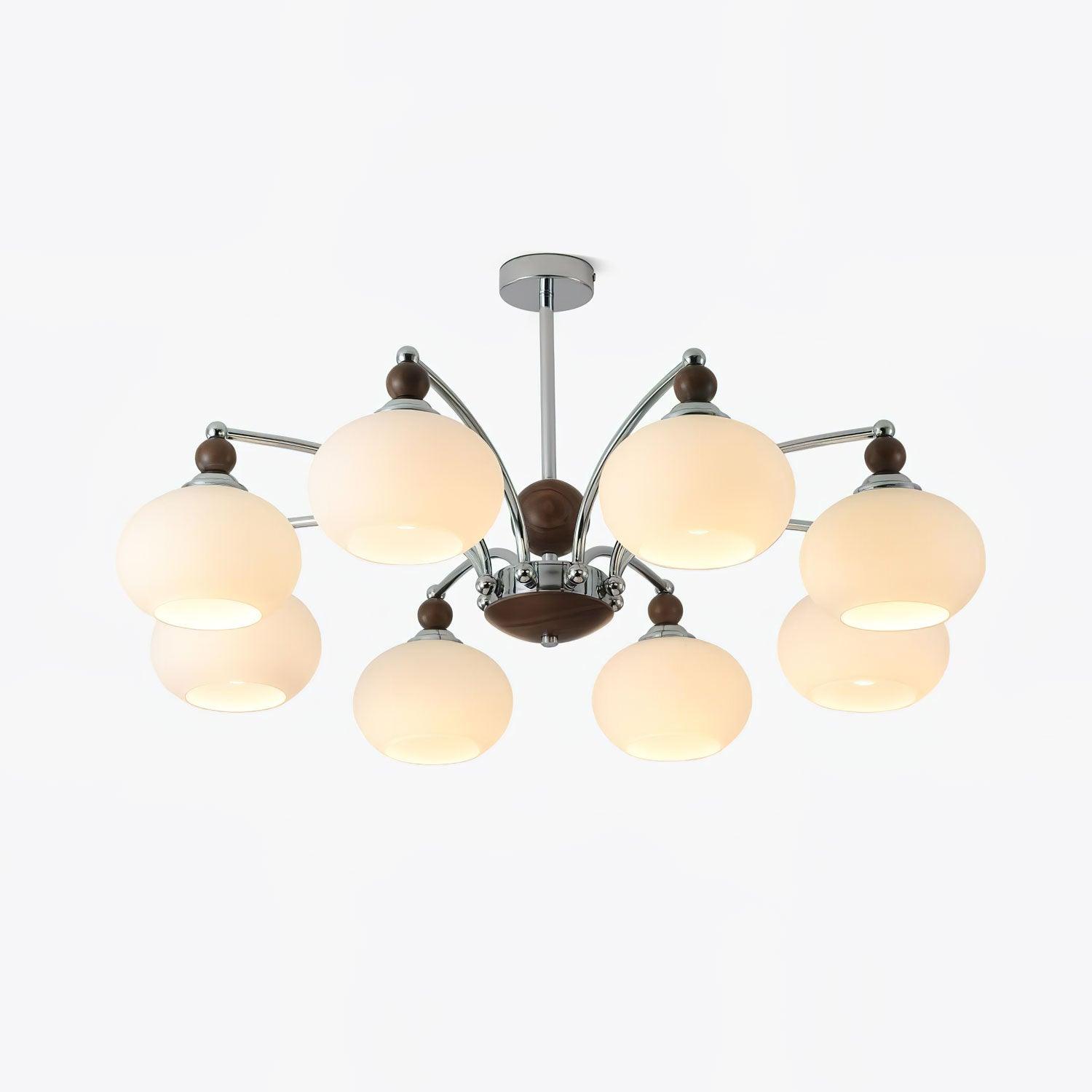 Lustra Chandelier Globe Arm Contemporary - Blowlighting