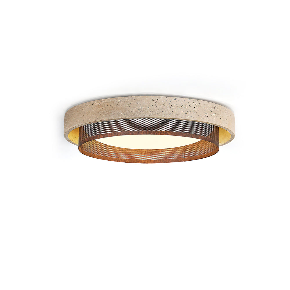 Nolan Modern Travertine Ceiling Light