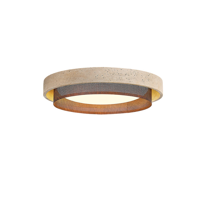 Nolan Modern Travertine Ceiling Light