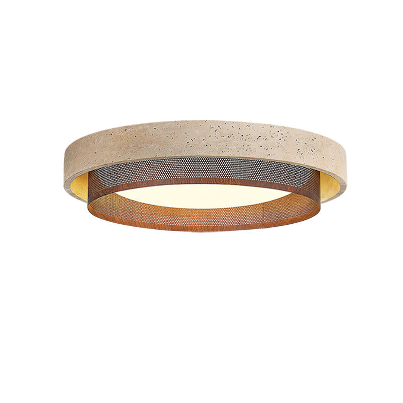 Nolan Modern Travertine Ceiling Light