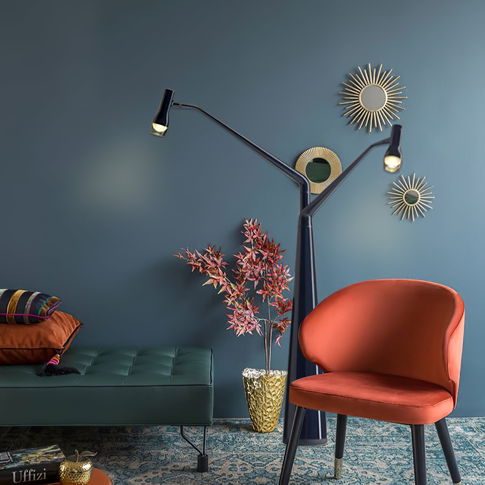 Lylirarae Branch-like Black Metal Floor Lamp - Blowlighting