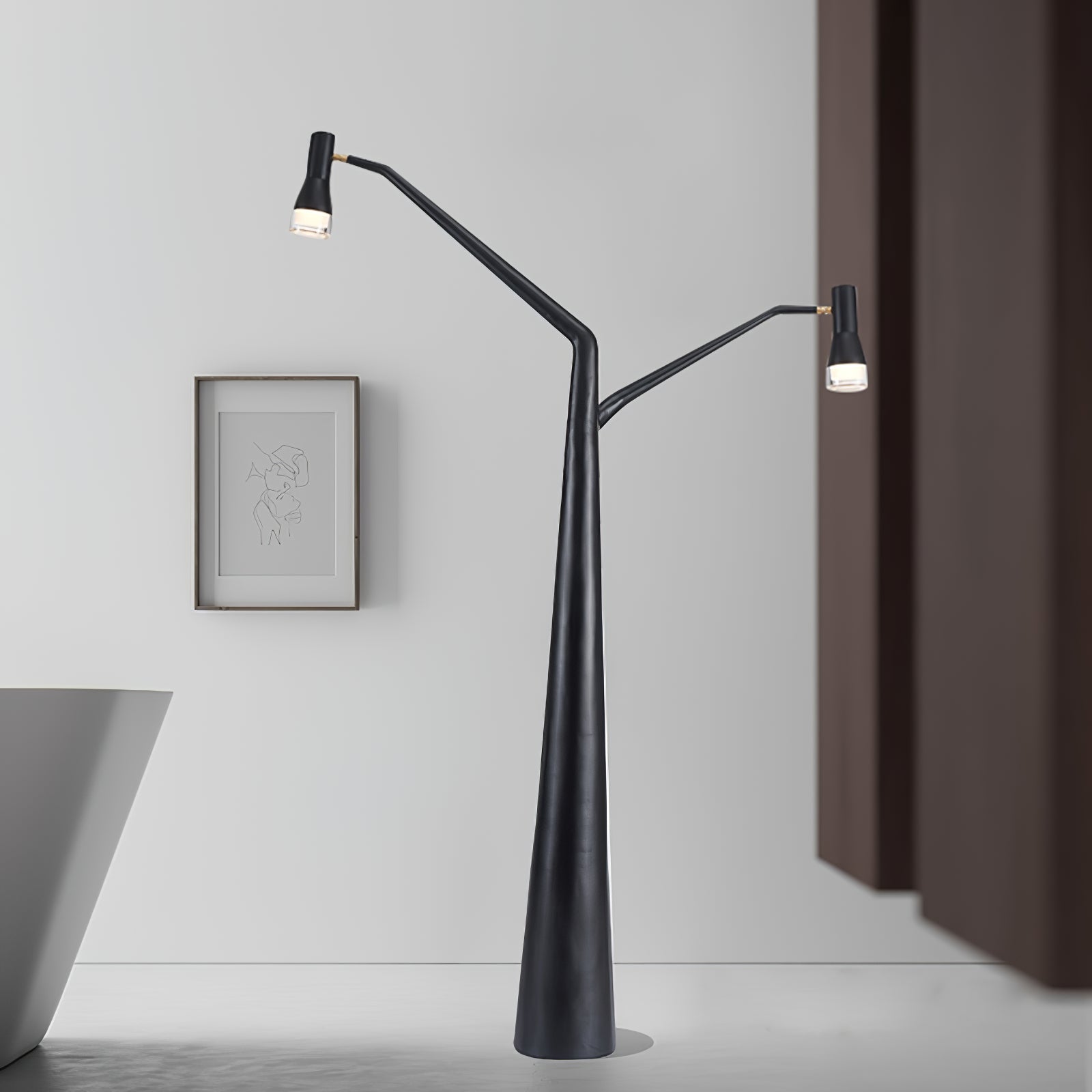 Lylirarae Branch-like Black Metal Floor Lamp - Blowlighting