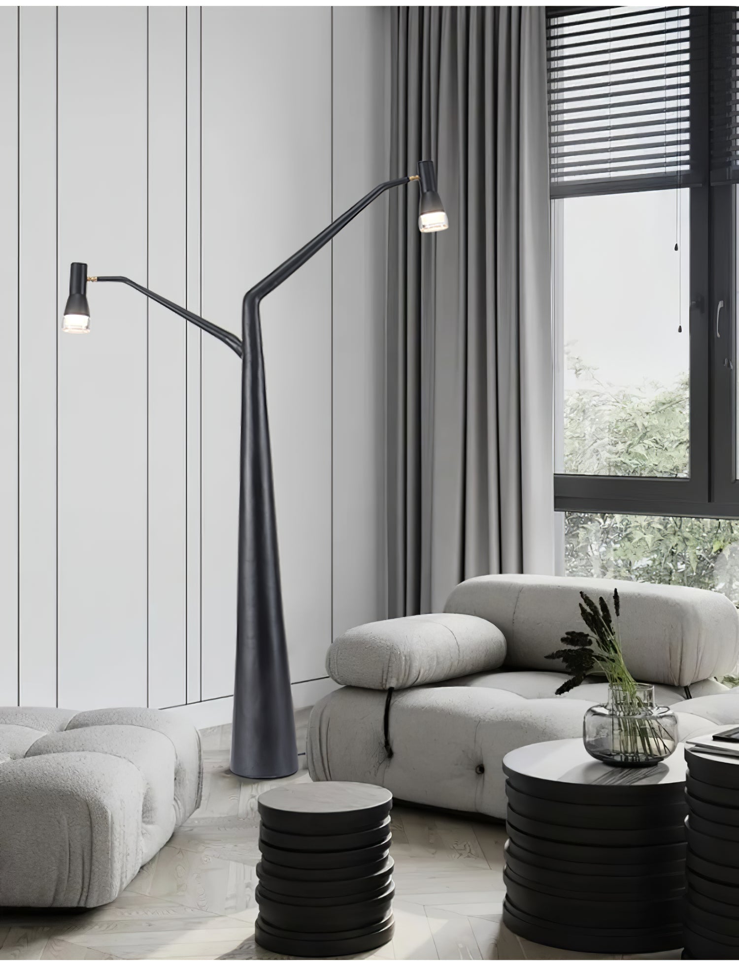 Lylirarae Branch-like Black Metal Floor Lamp - Blowlighting