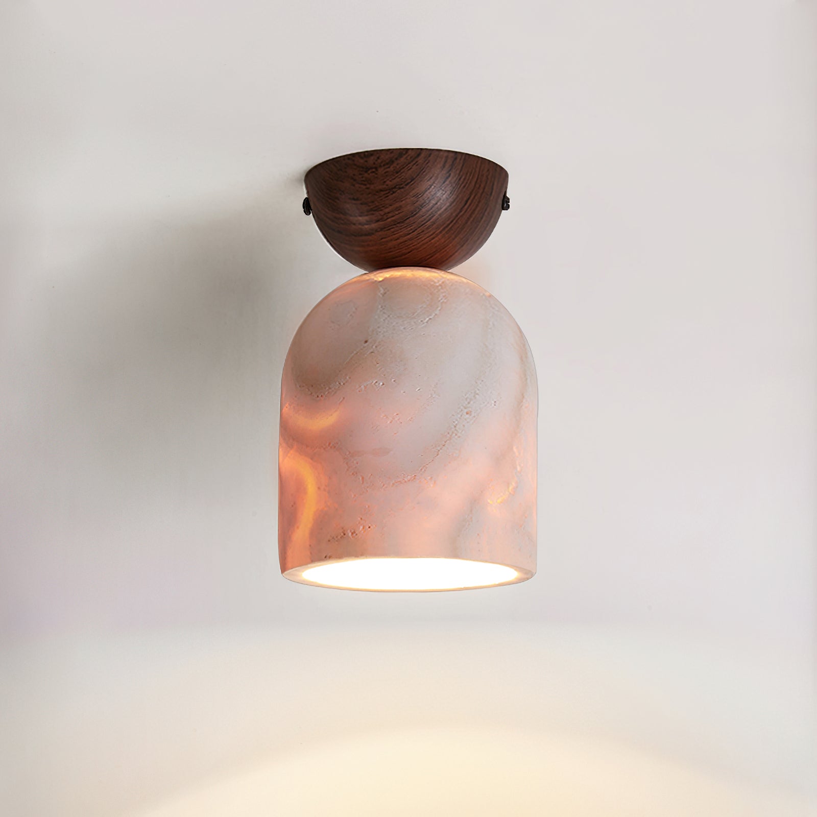 Noncu Minimalist Travertine Ceiling Light