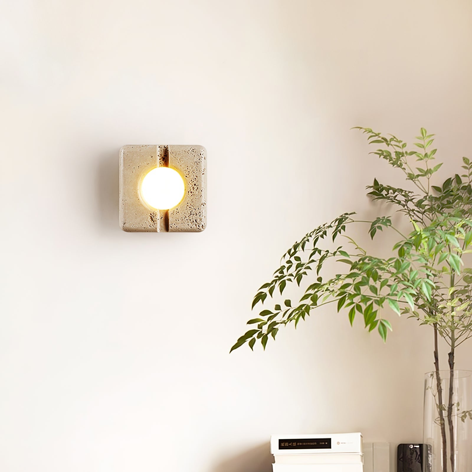 Olvenan Travertine Wall Light - Blowlighting