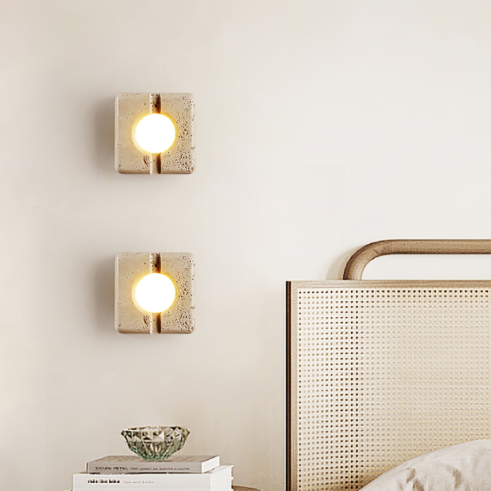 Olvenan Travertine Wall Light - Blowlighting