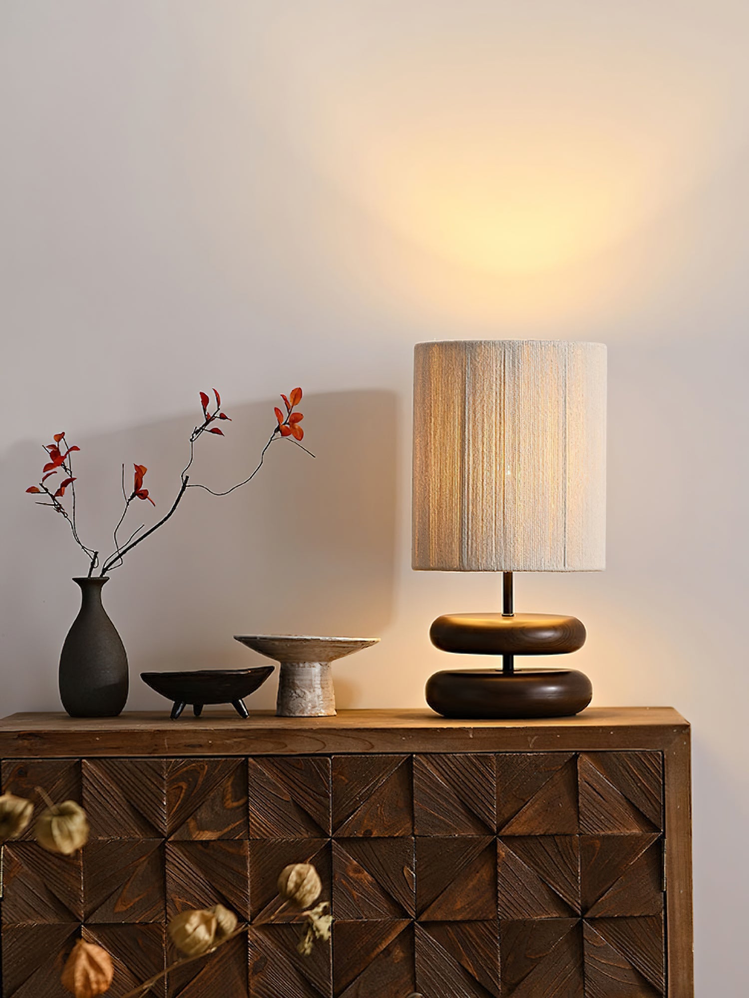 Nora Wood Table Lamp - Blowlighting