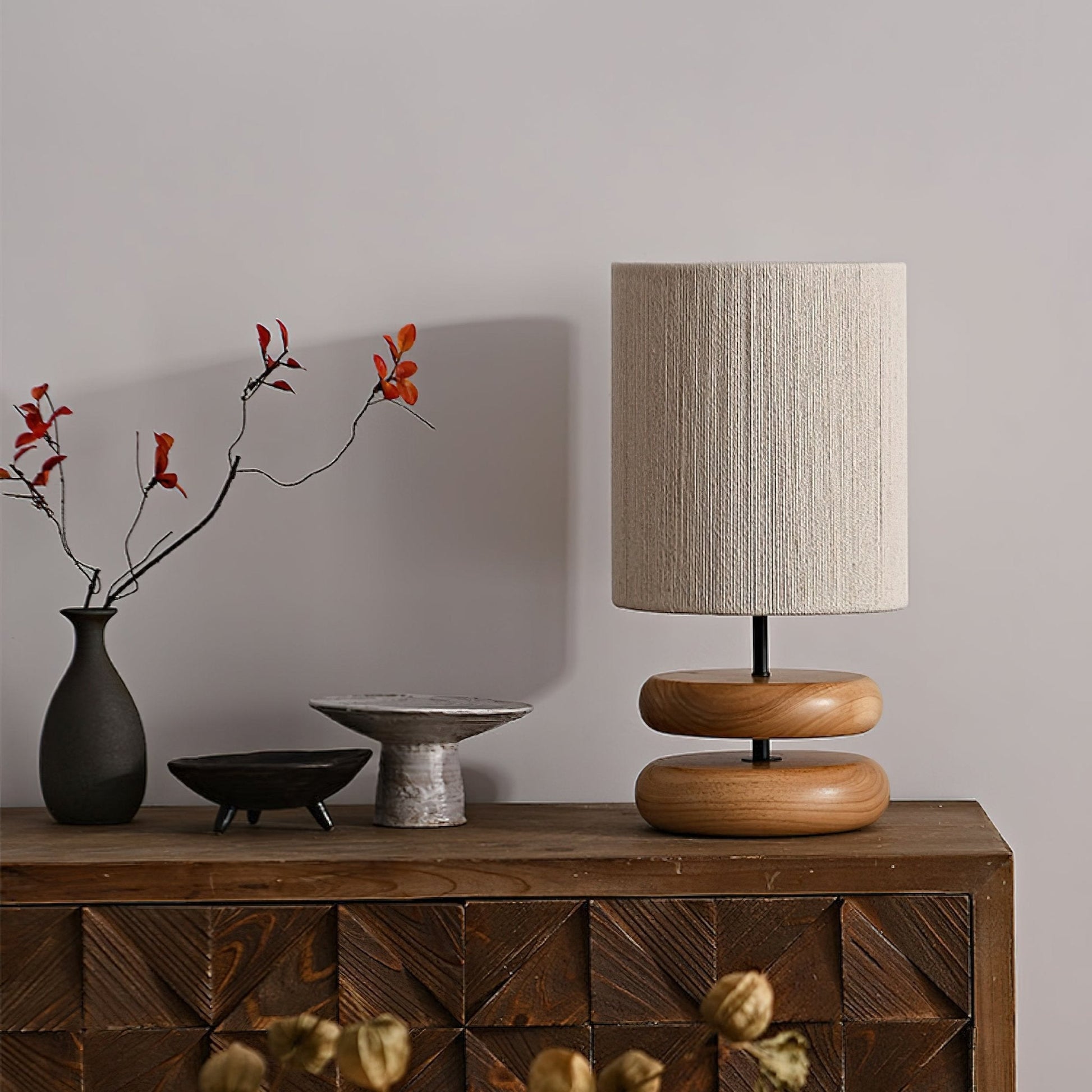 Nora Wood Table Lamp - Blowlighting