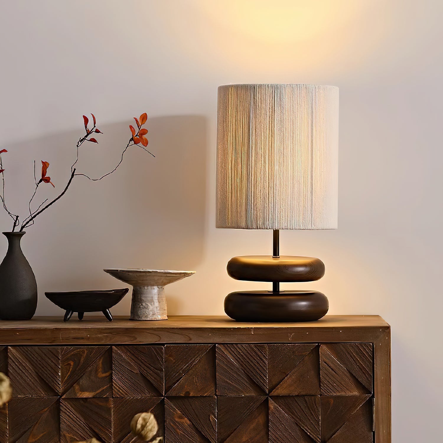 Nora Wood Table Lamp - Blowlighting