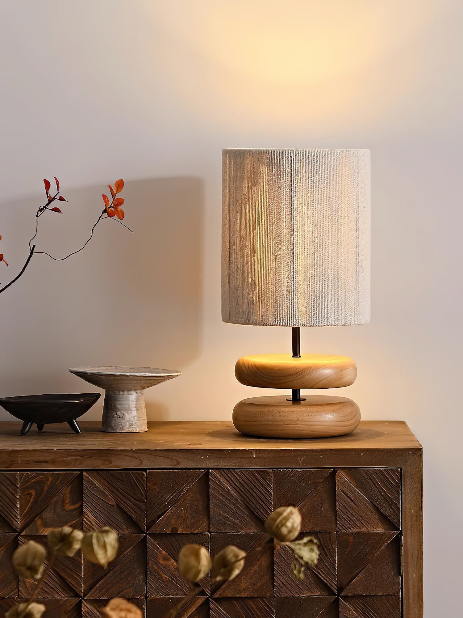 Nora Wood Table Lamp - Blowlighting