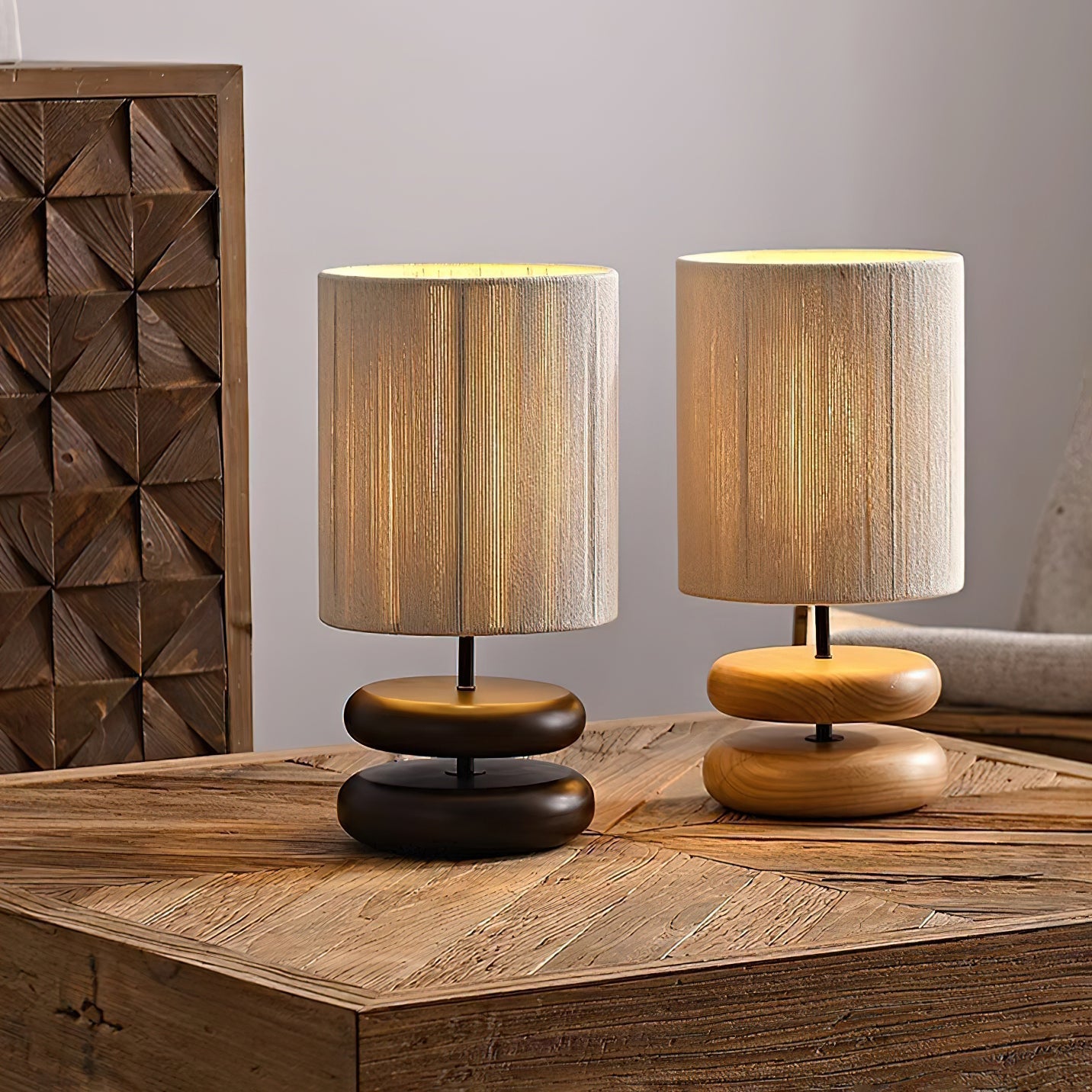 Nora Wood Table Lamp - Blowlighting