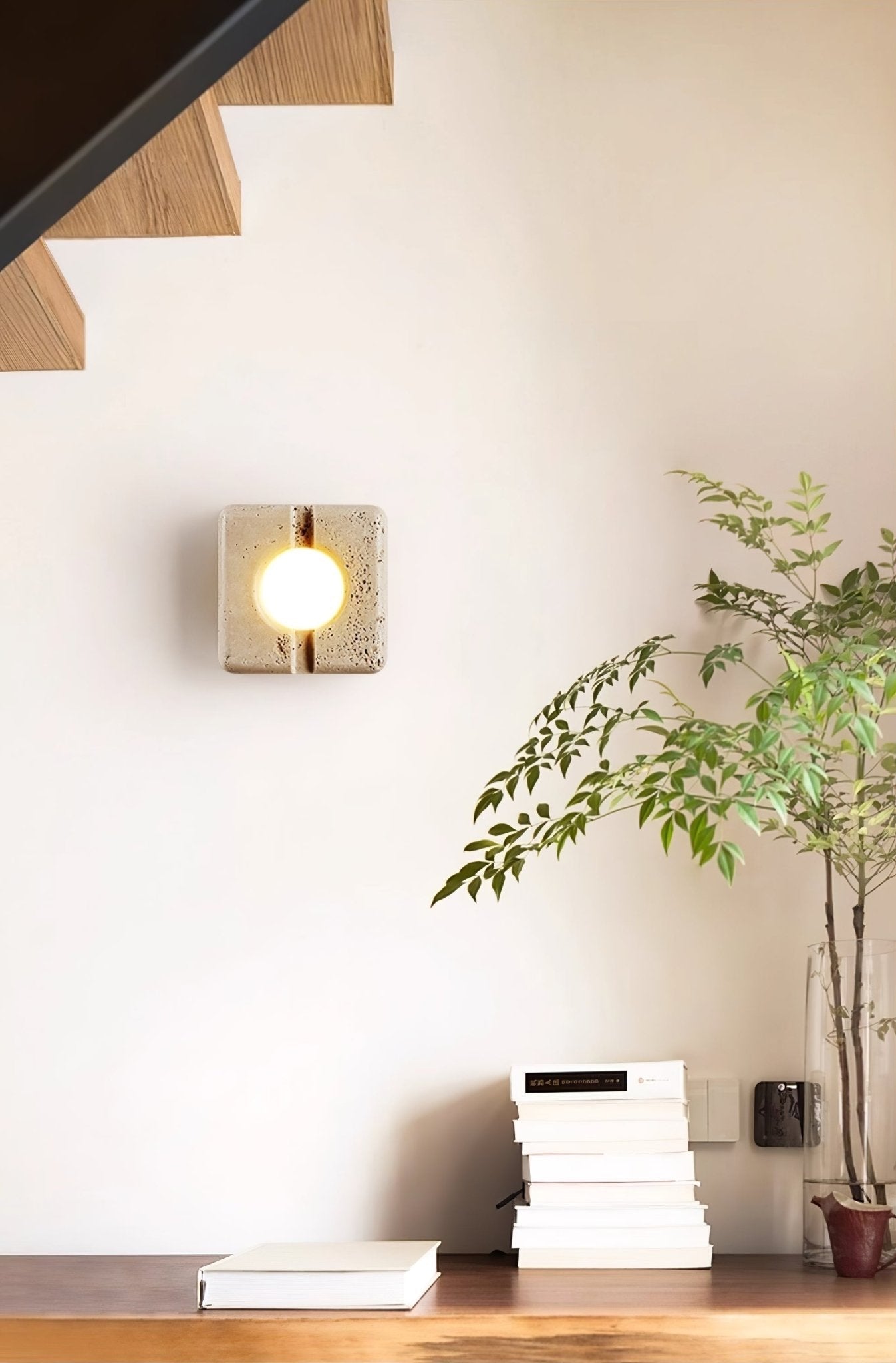 Olvenan Travertine Wall Light - Blowlighting