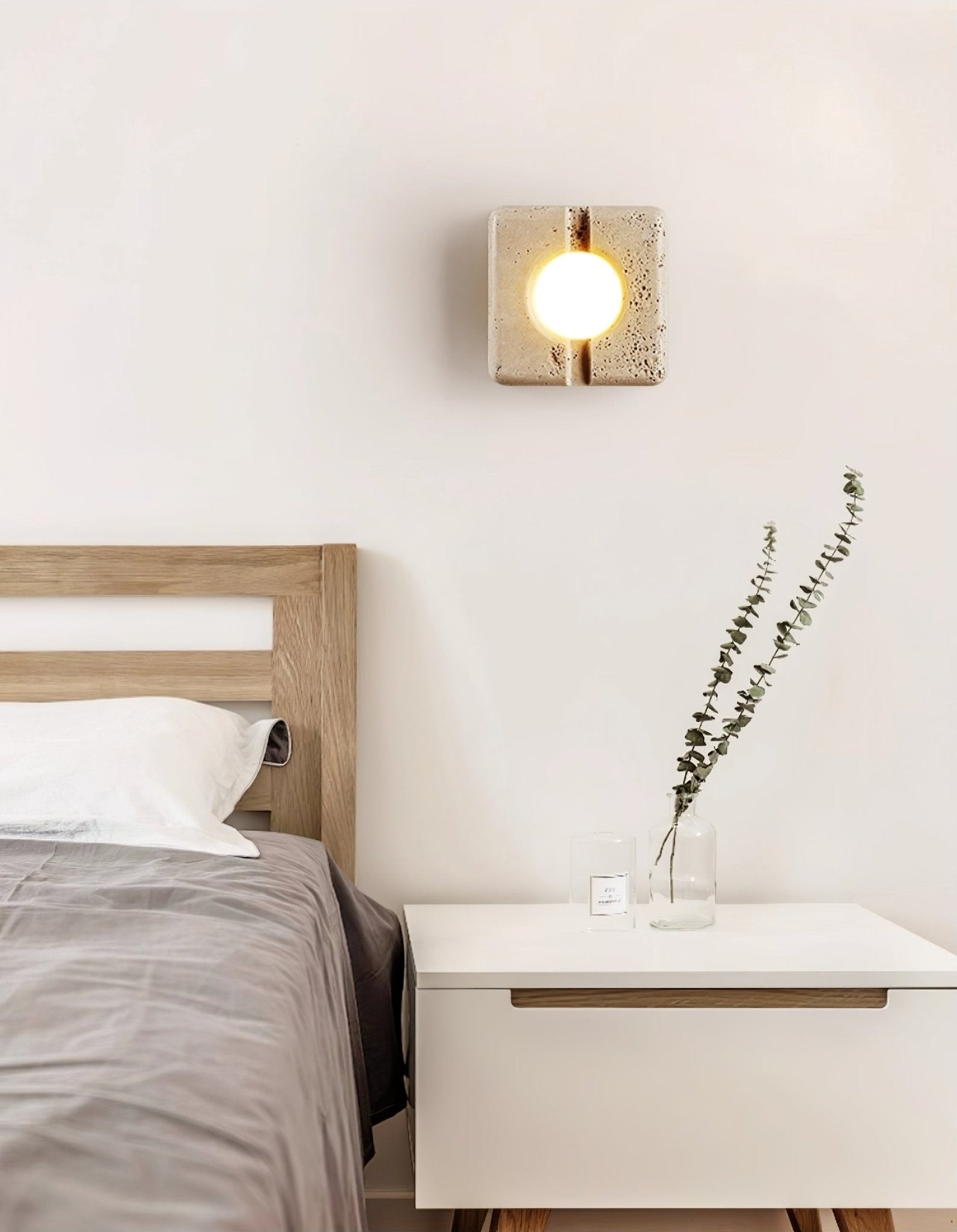 Olvenan Travertine Wall Light - Blowlighting