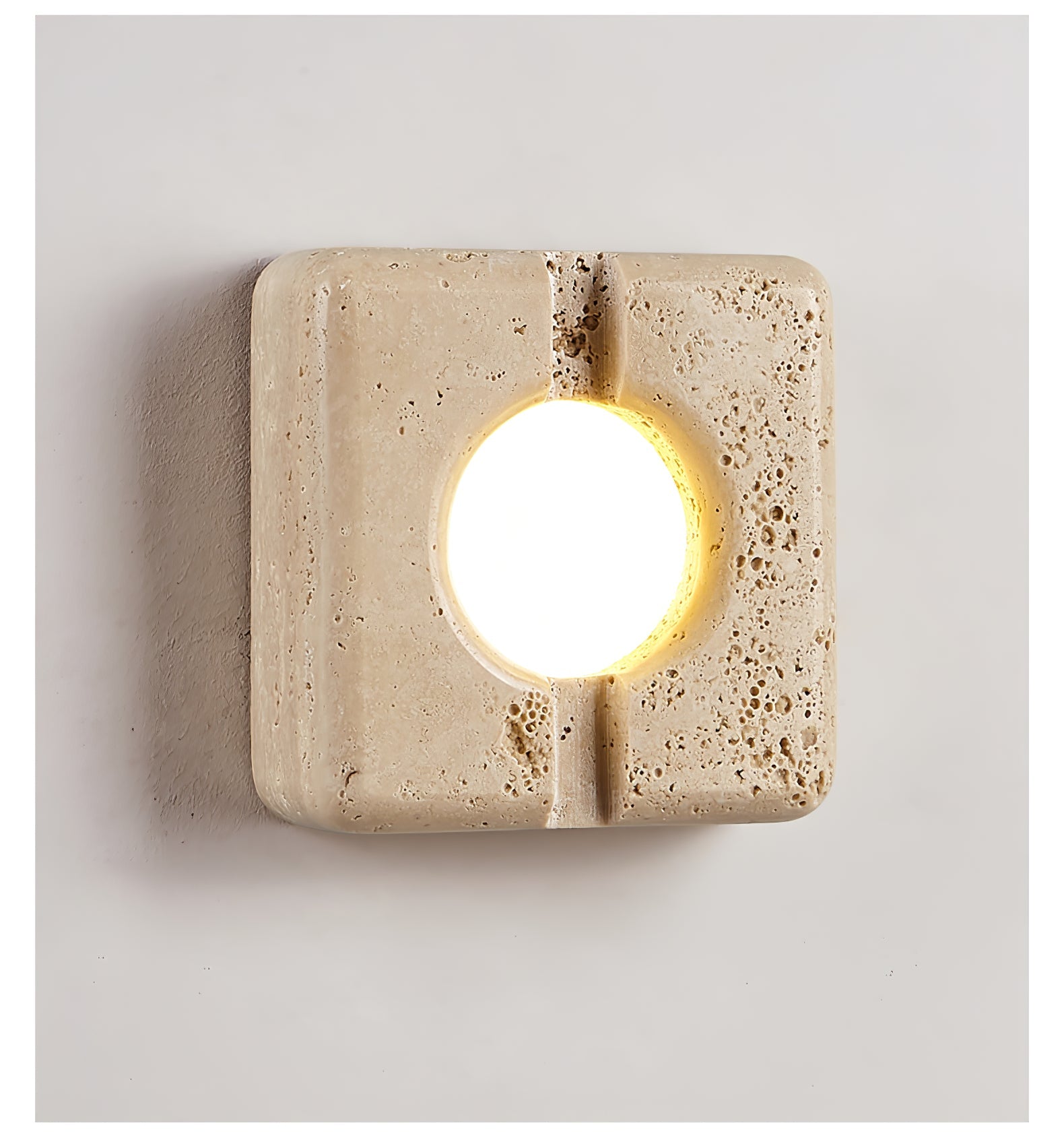 Olvenan Travertine Wall Light - Blowlighting