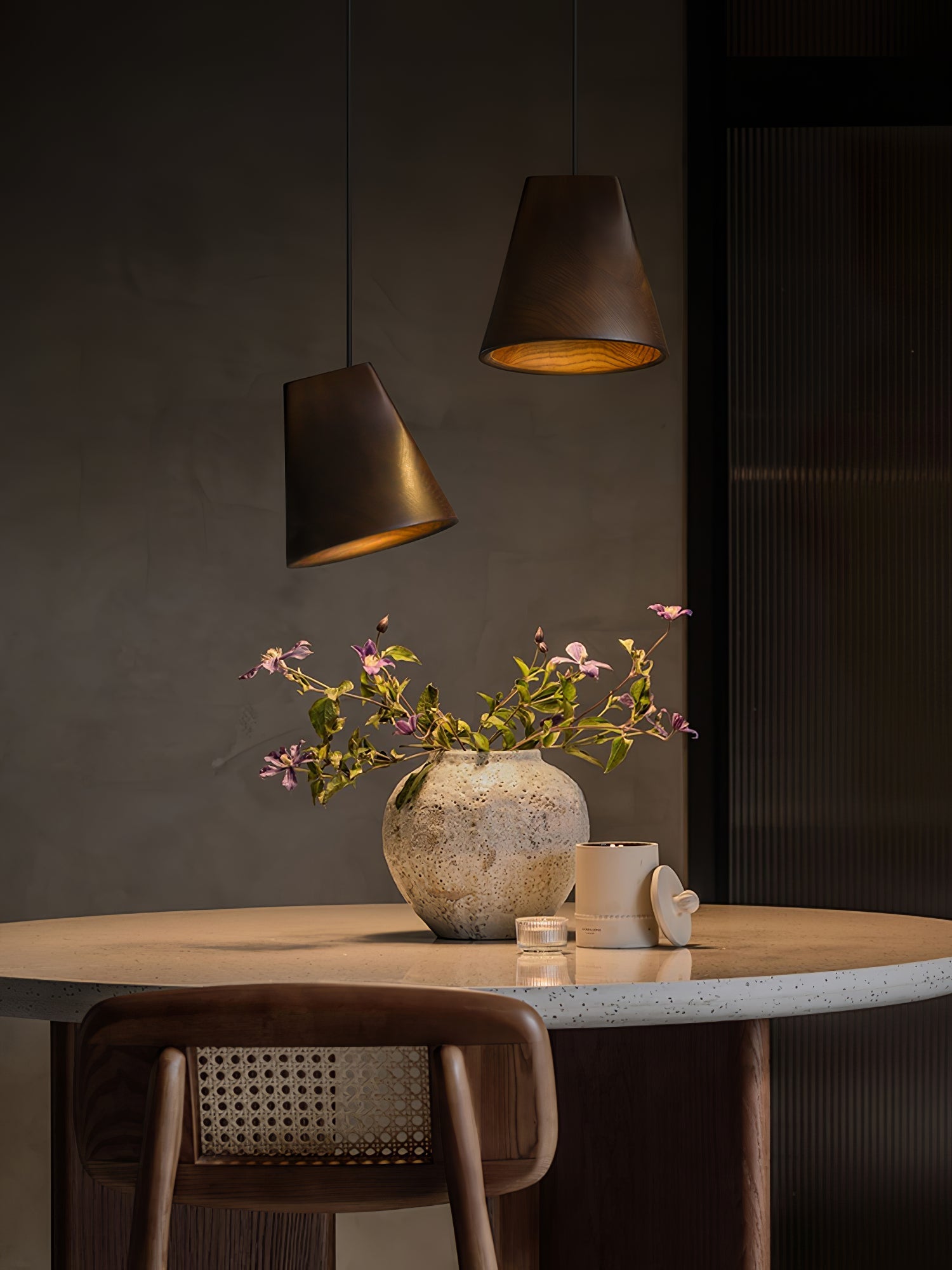 Vetra Rustic Wood Pendant Light - Blowlighting
