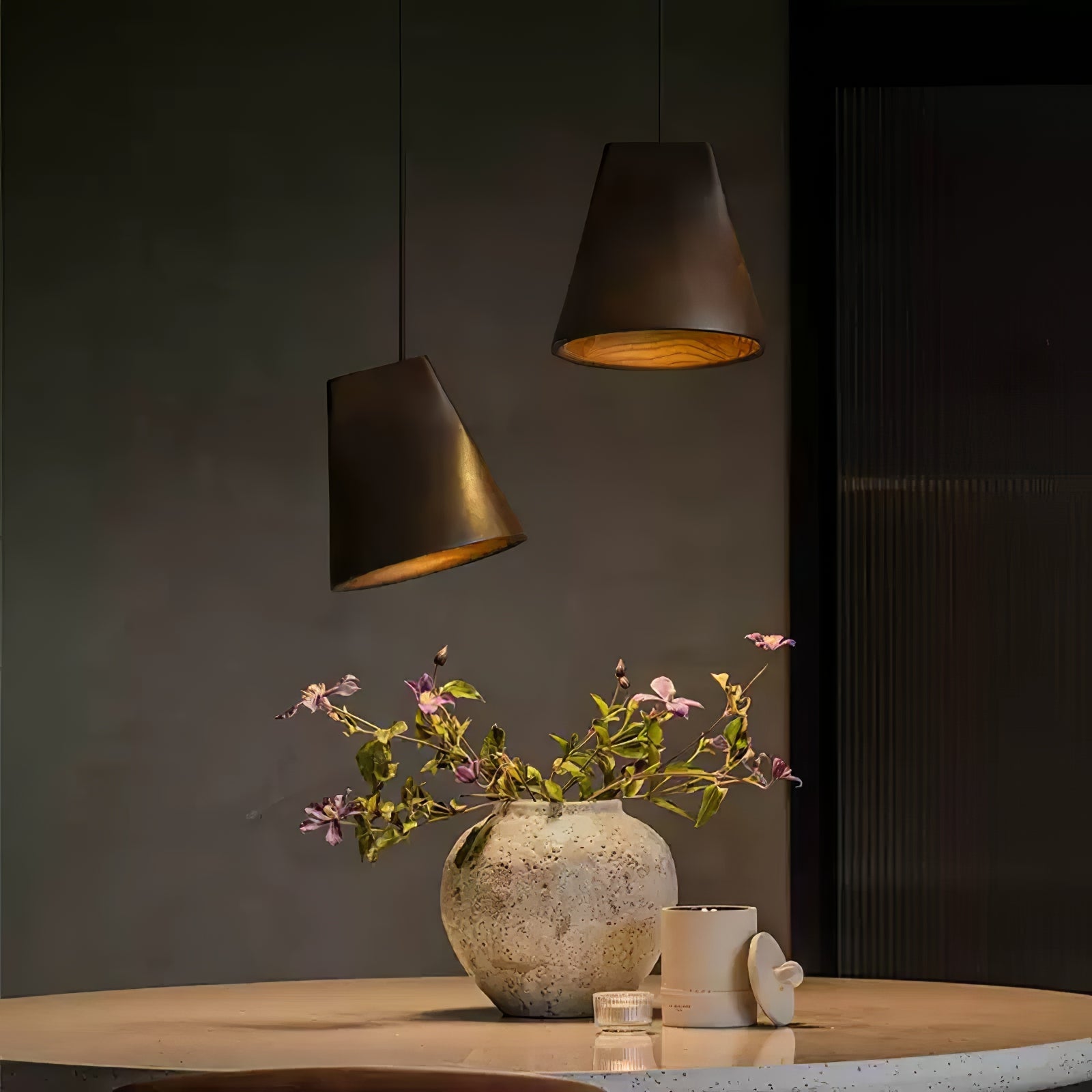 Vetra Rustic Wood Pendant Light - Blowlighting