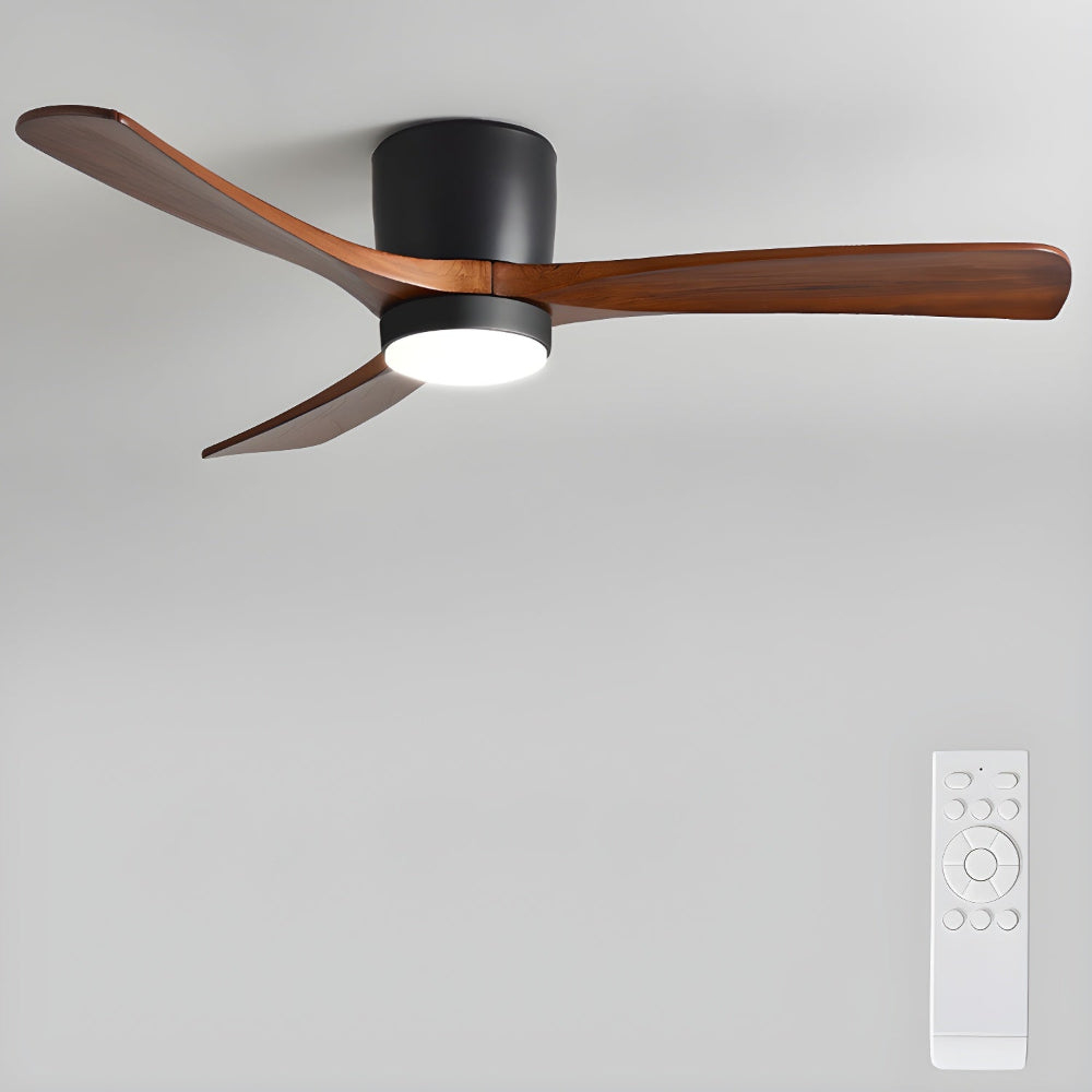 Elena Modern Wood Ceiling Fan Light - Blowlighting