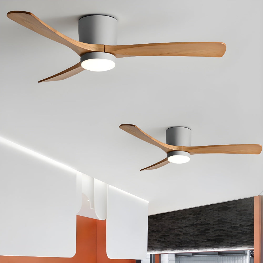Elena Modern Wood Ceiling Fan Light - Blowlighting