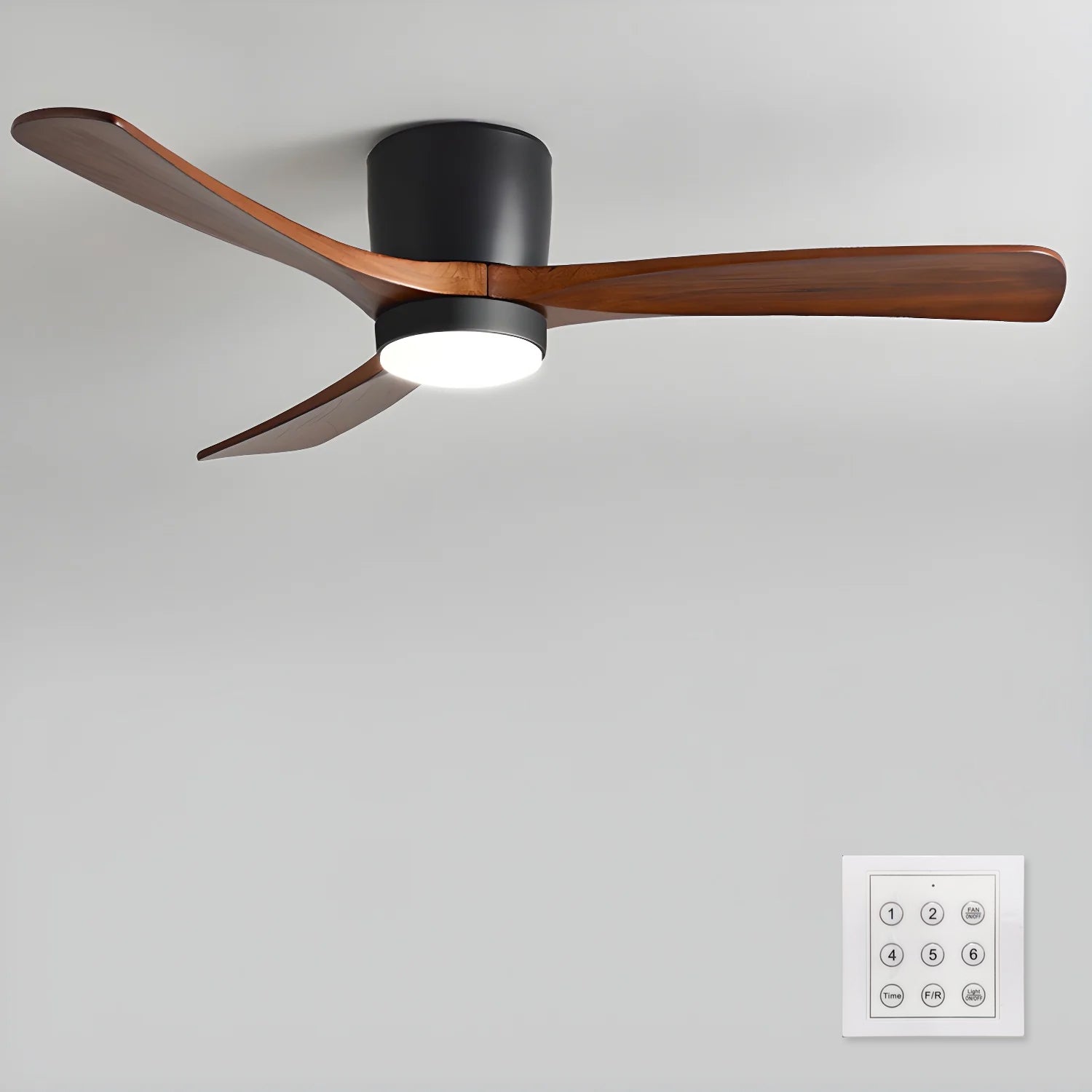 Elena Modern Wood Ceiling Fan Light - Blowlighting
