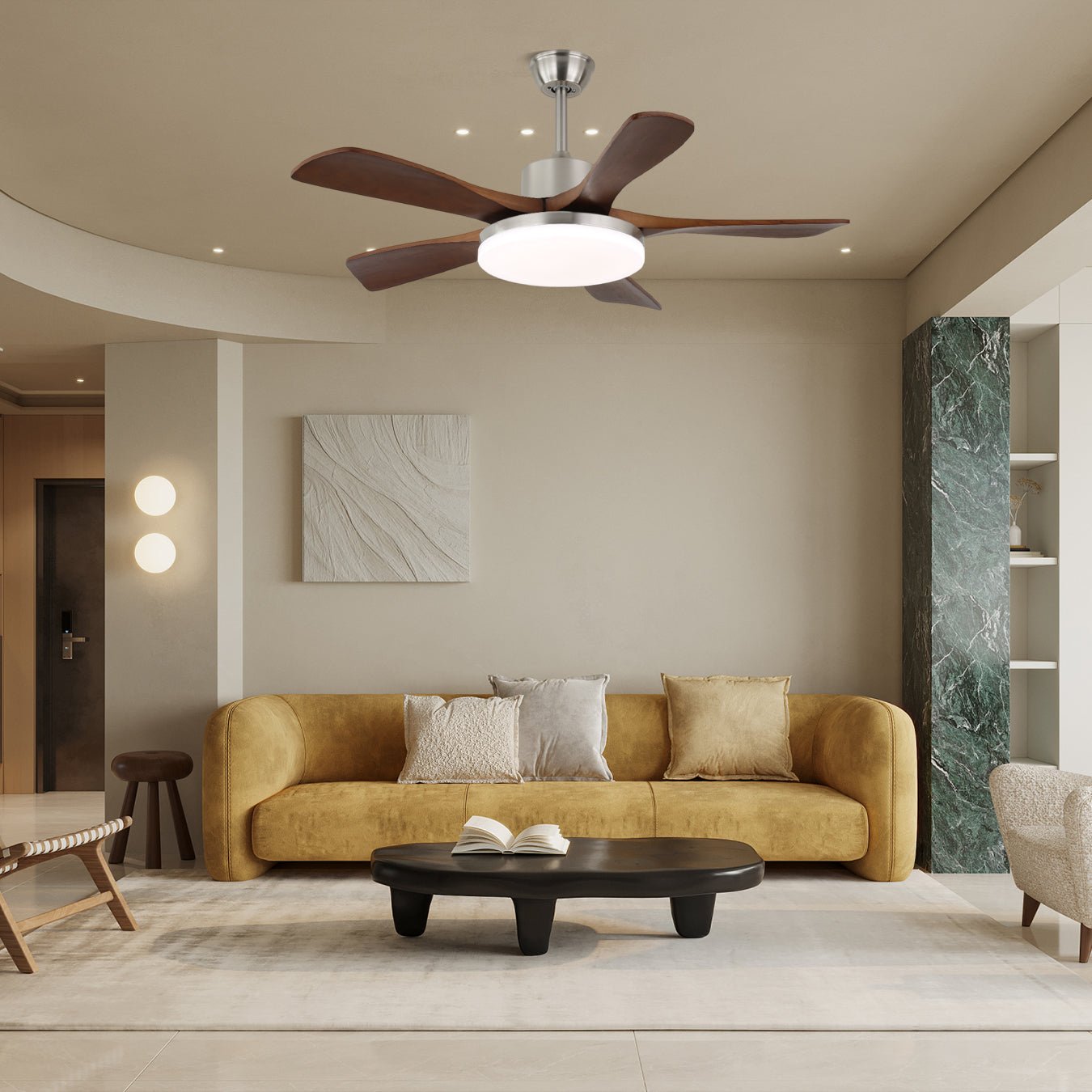 Aurelia Wood Ceiling Fan Light - Blowlighting