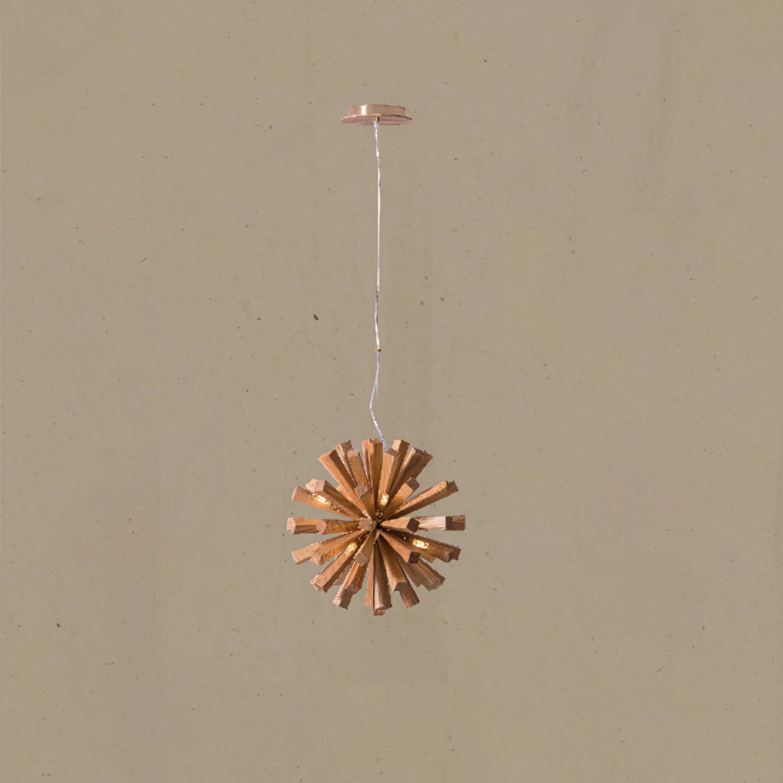 Nova Premium Nordic Art Burst Wood Metal Chandelier - Blowlighting