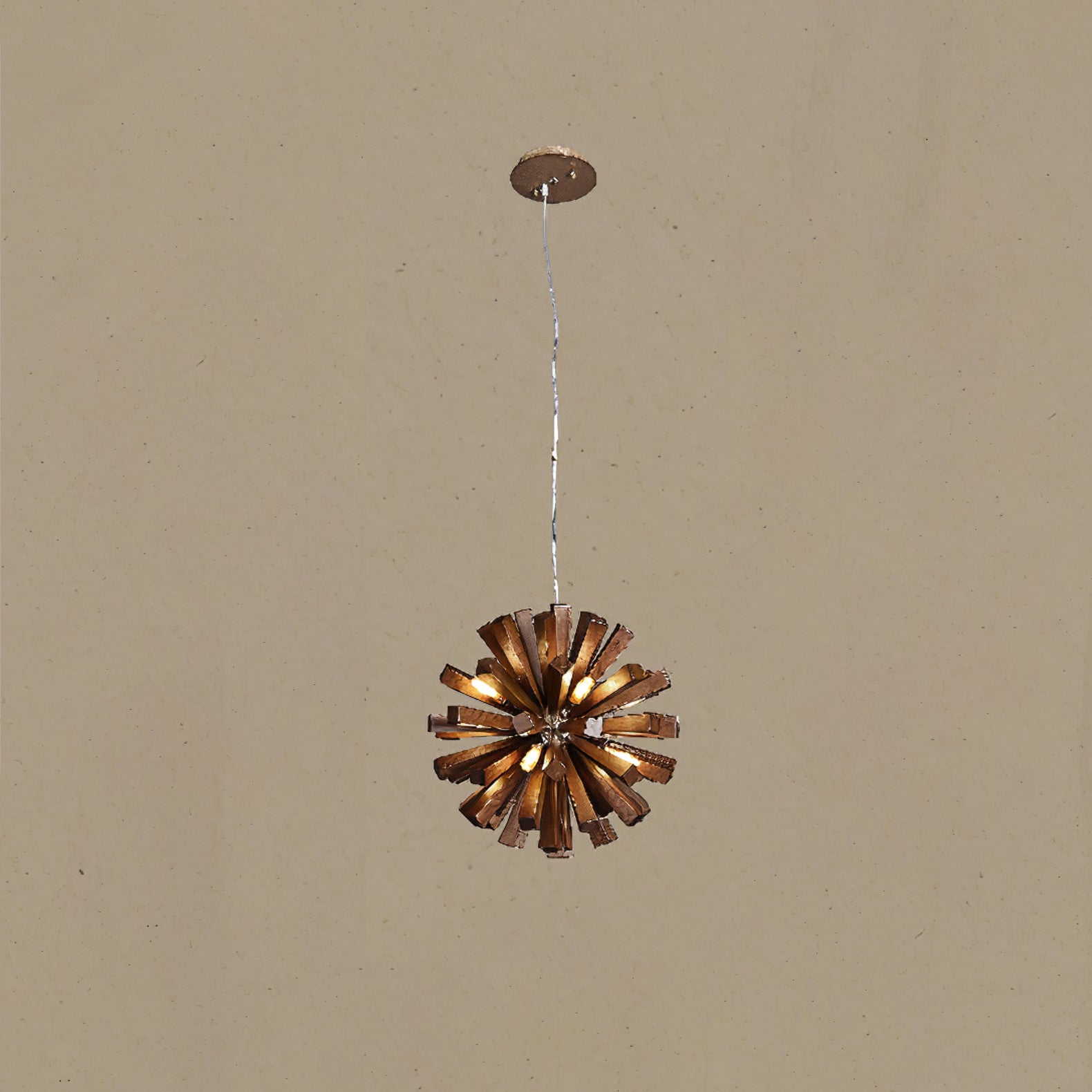 Nova Premium Nordic Art Burst Wood Metal Chandelier - Blowlighting