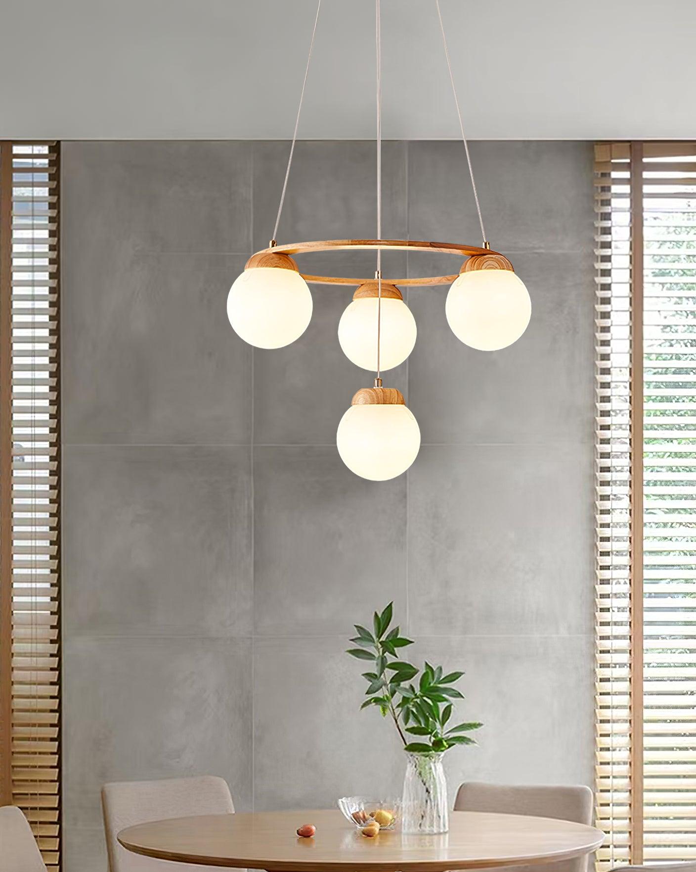 Miira Wood Chandelier - Blowlighting