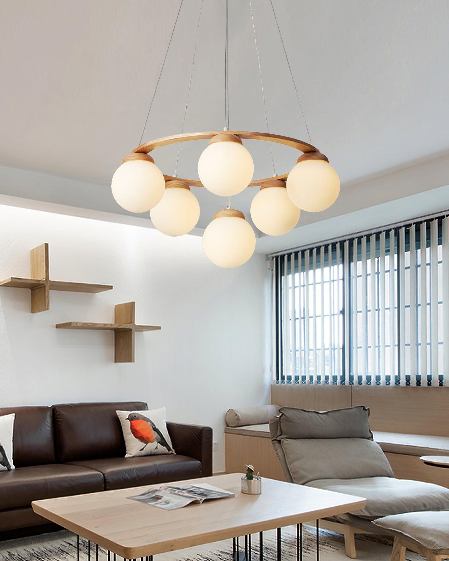 Miira Wood Chandelier - Blowlighting