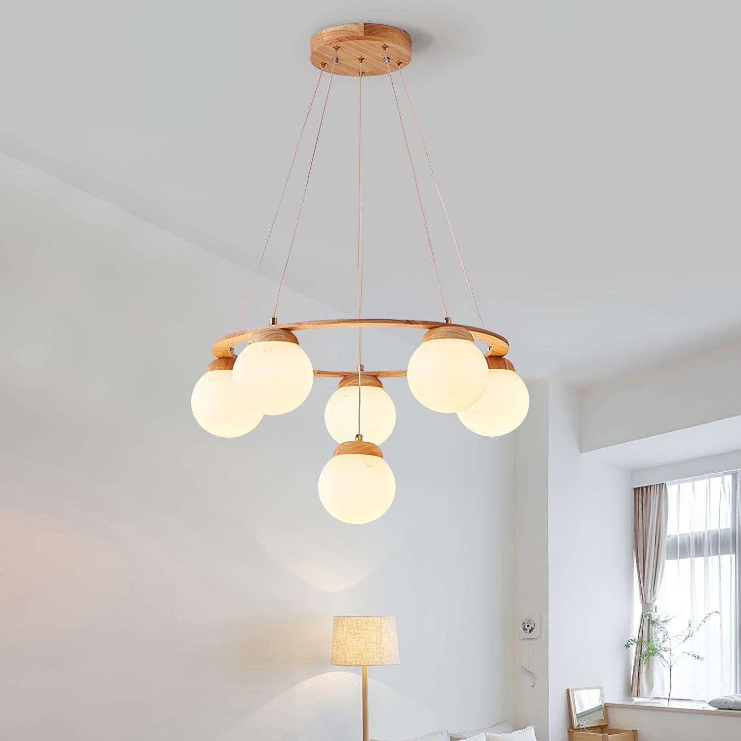 Miira Wood Chandelier - Blowlighting