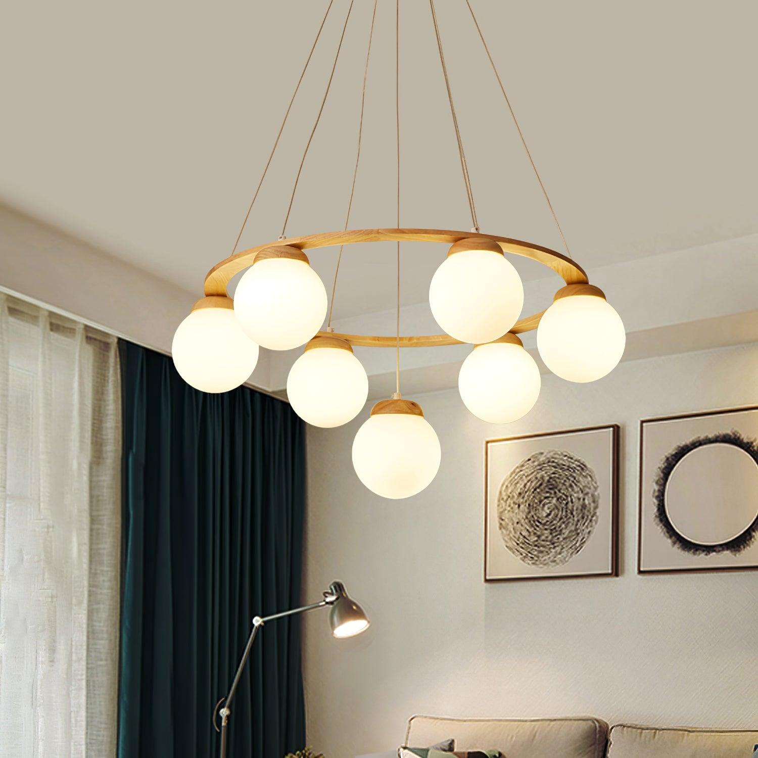 Miira Wood Chandelier - Blowlighting