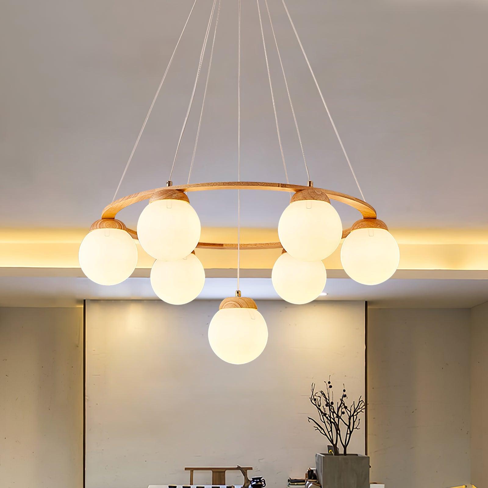Miira Wood Chandelier - Blowlighting