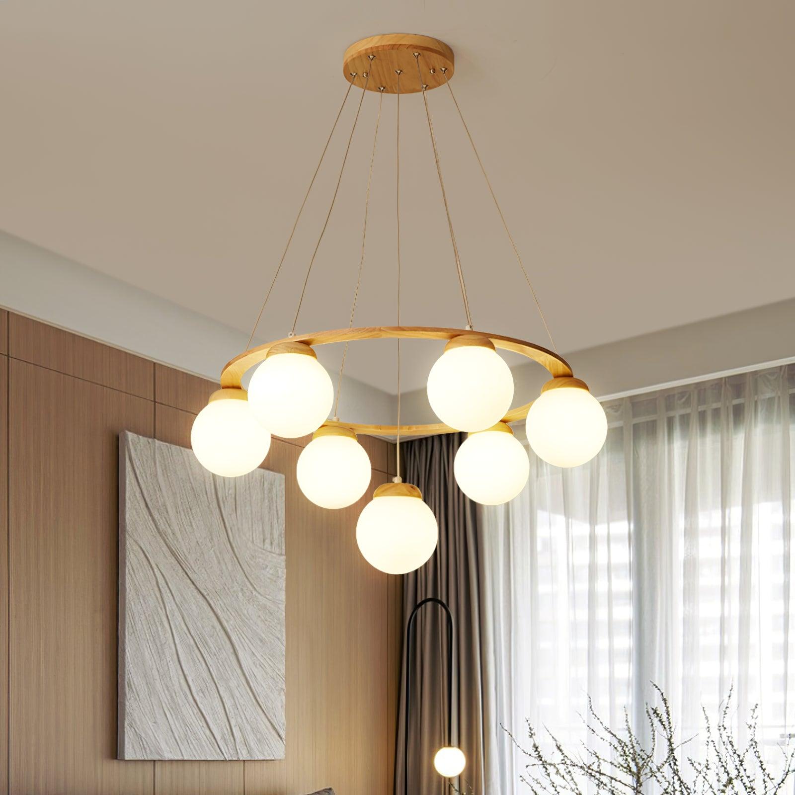 Miira Wood Chandelier - Blowlighting