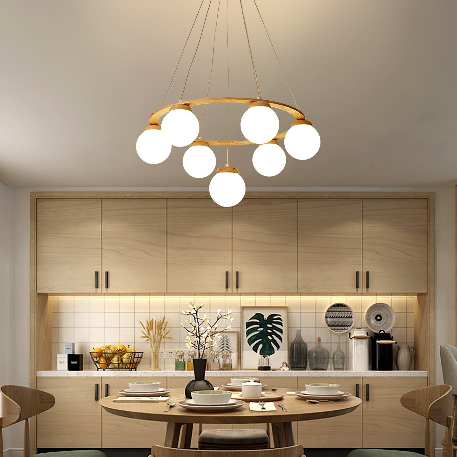 Miira Wood Chandelier - Blowlighting